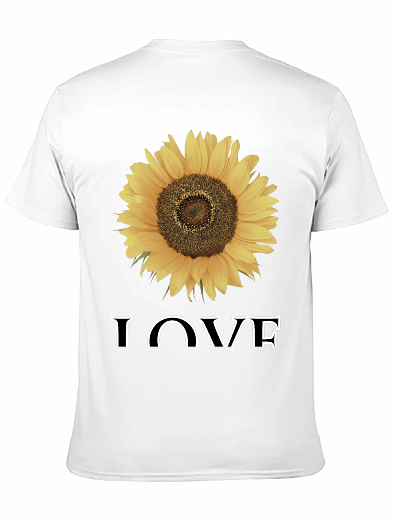 Sunflower Love Graphic Tee - Black
