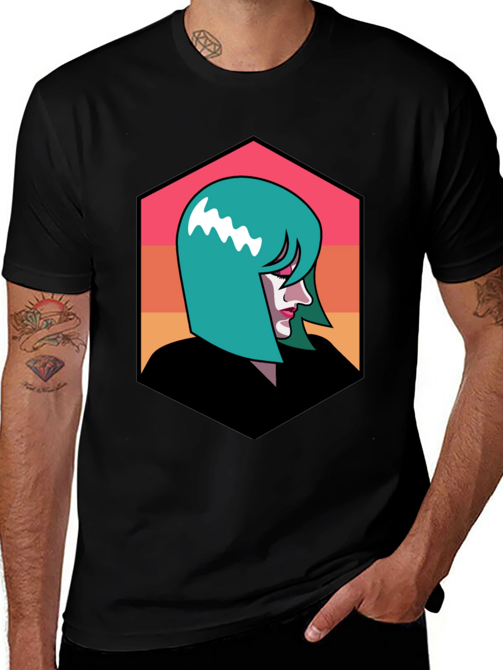 Retro Woman Graphic Tee - Stylish Comfort