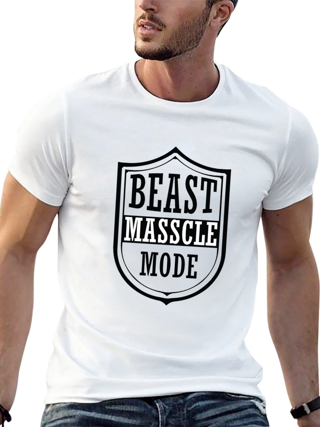 Beast Masscle Mode T-Shirt | Gym Motivation