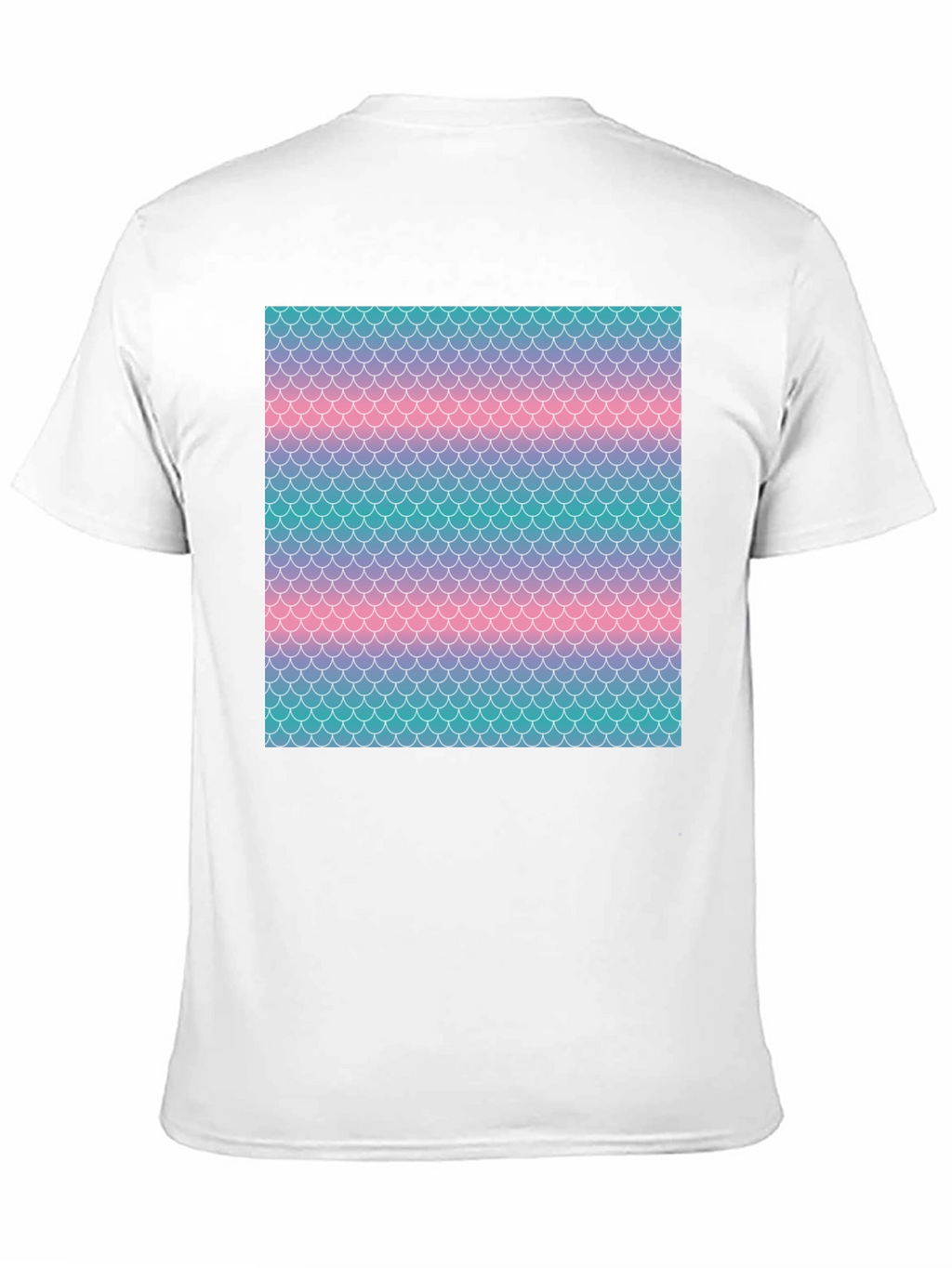 Mermaid Scale Print Black T-Shirt