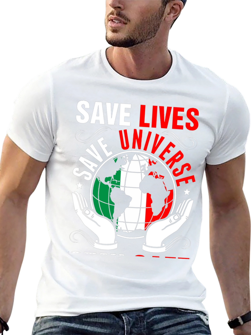Save Lives Save Universe Graphic T-Shirt