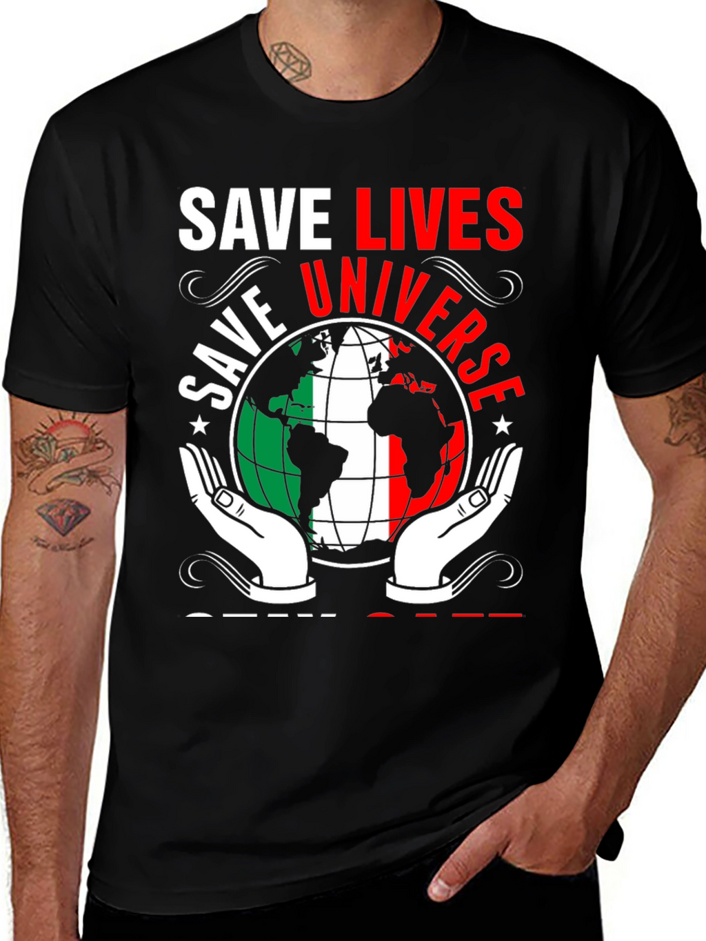 Save Lives Save Universe Graphic T-Shirt
