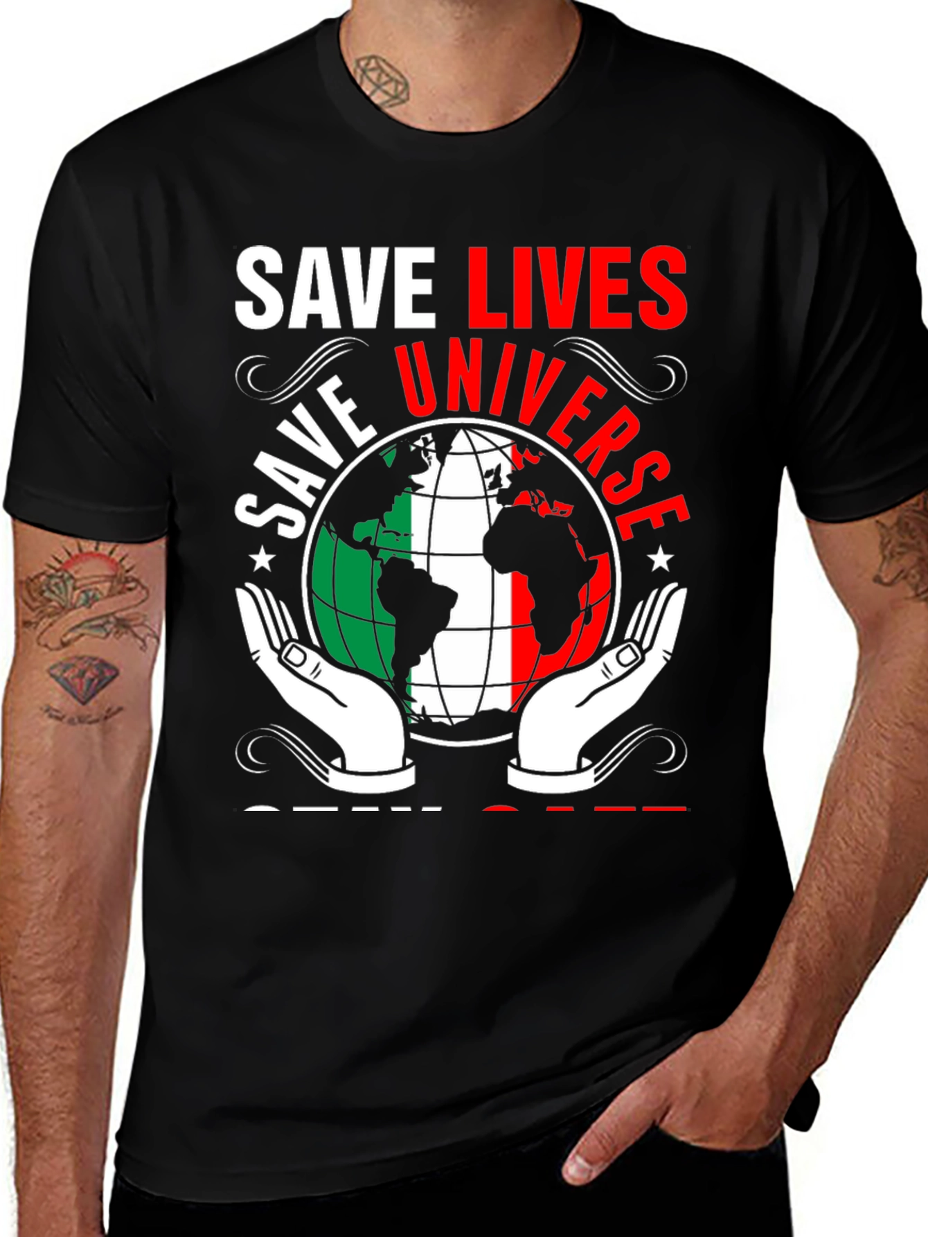 Save Lives Save Universe Graphic T-Shirt
