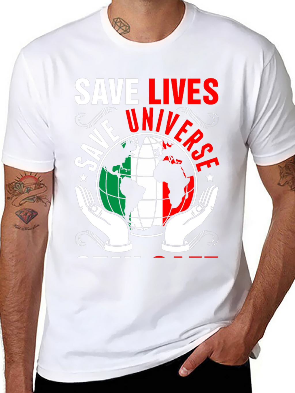 Save Lives Save Universe Graphic T-Shirt