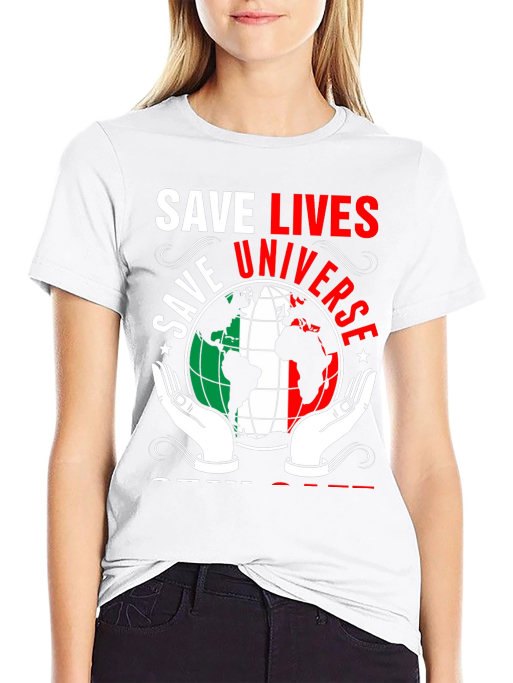 Save Lives Save Universe Graphic T-Shirt