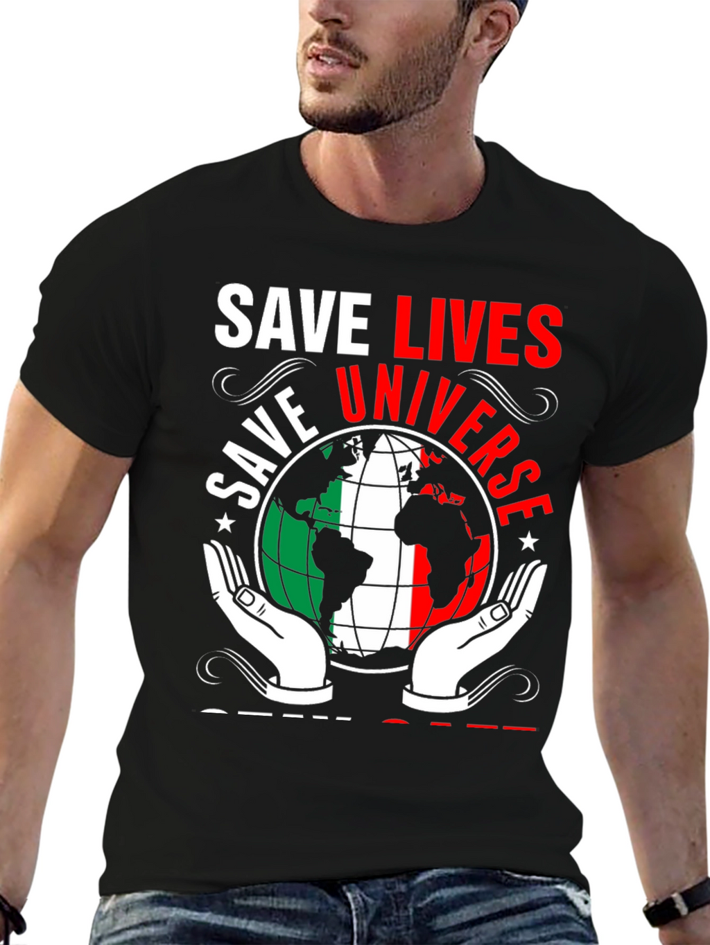 Save Lives Save Universe Graphic T-Shirt