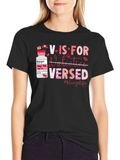 Nurse Valentines Day T-Shirt: V is for Versed