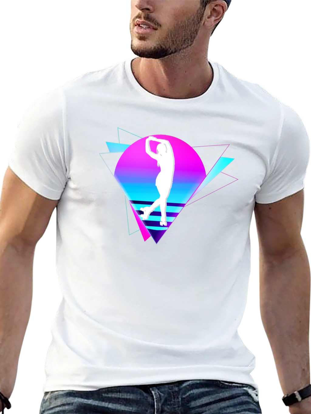 Retro Roller Skate T-Shirt - 80s Style Design