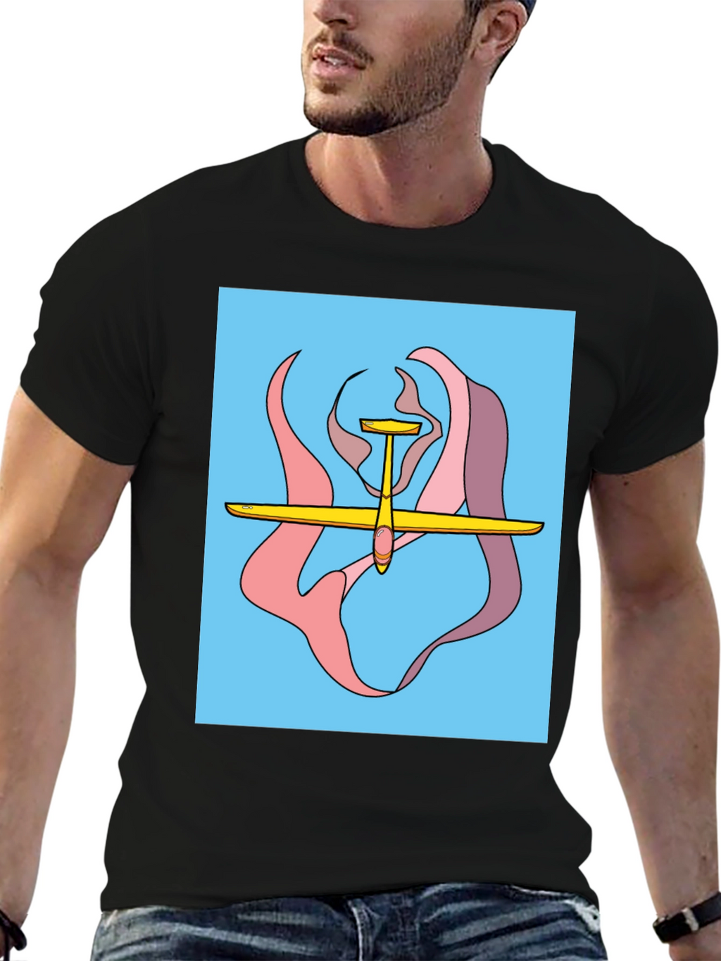 Glider Graphic Tee - Aviation Style