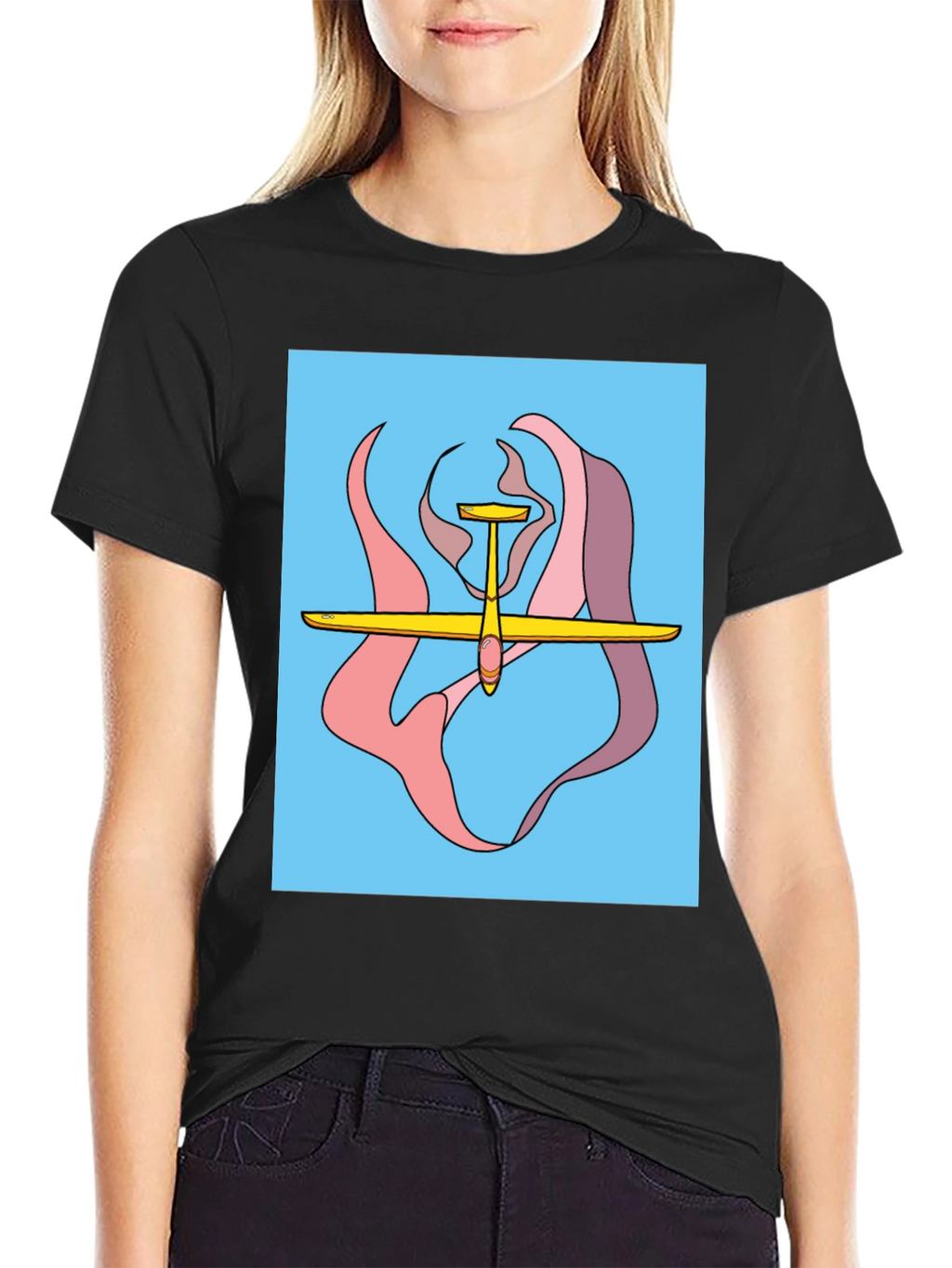 Glider Graphic Tee - Aviation Style