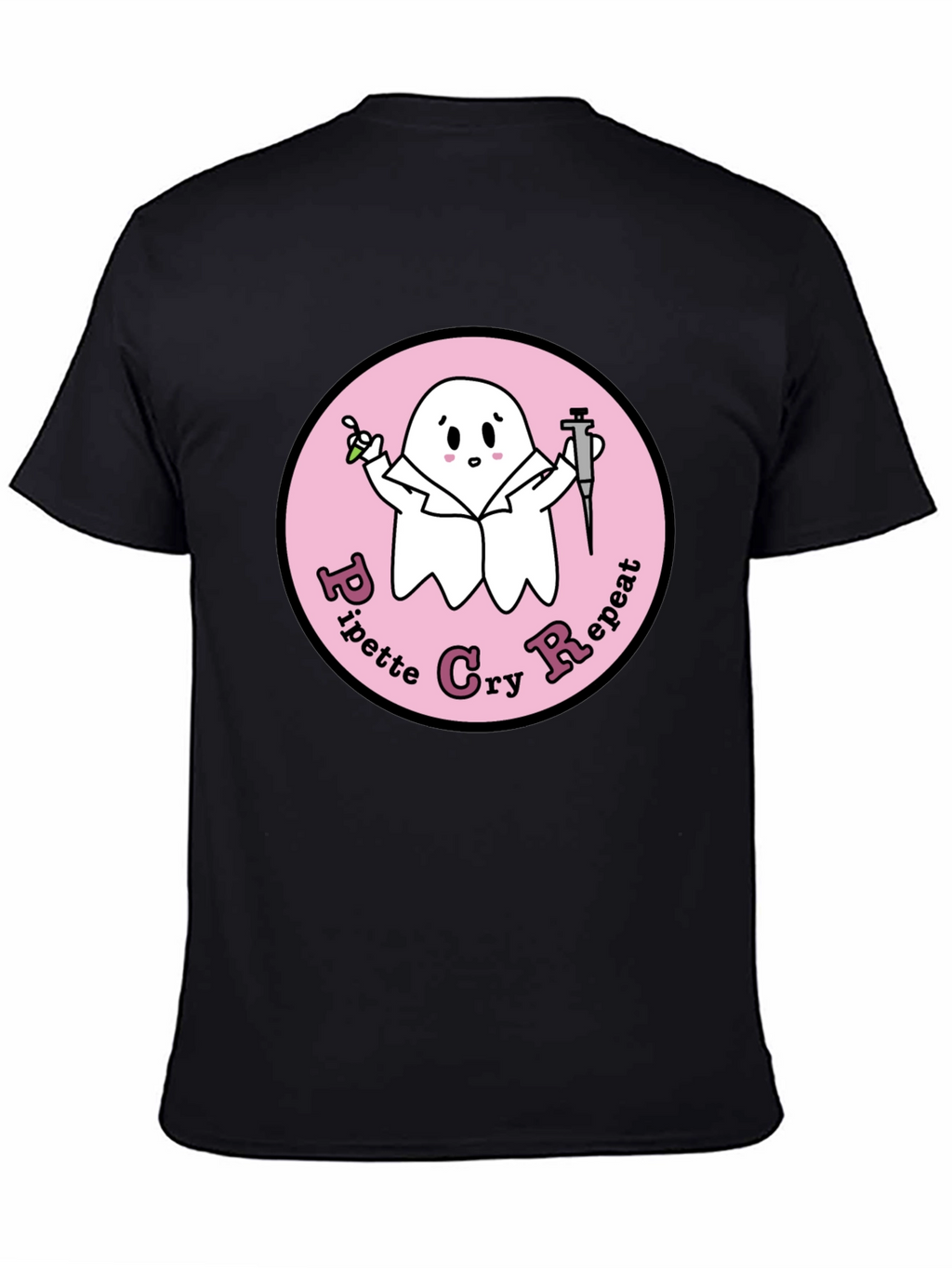 Pipette Cry Repeat Ghost T-Shirt