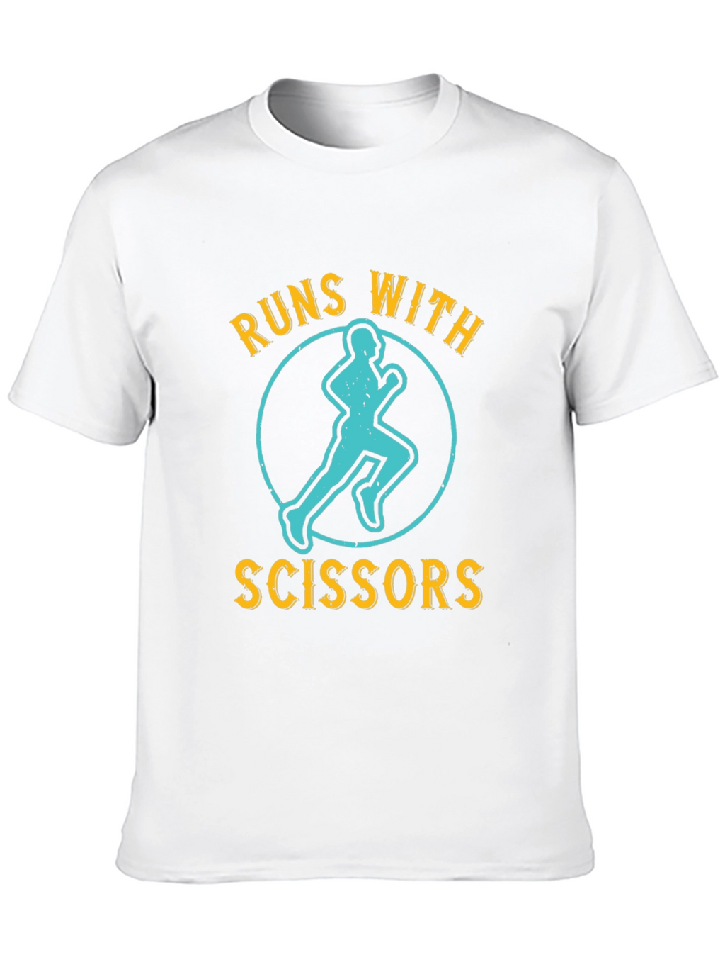 Runs With Scissors T-Shirt - Funny Graphic Tee