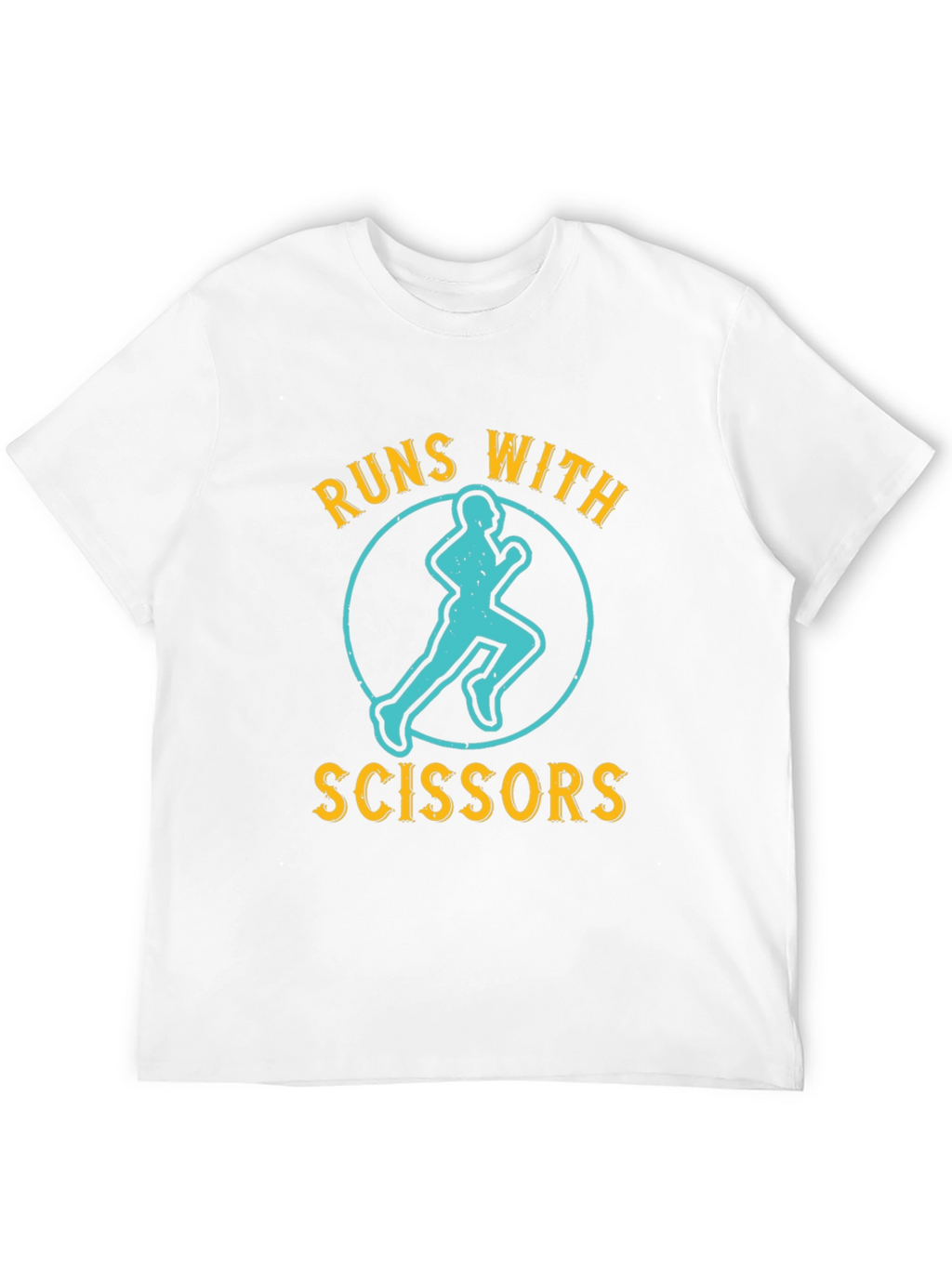 Runs With Scissors T-Shirt - Funny Graphic Tee