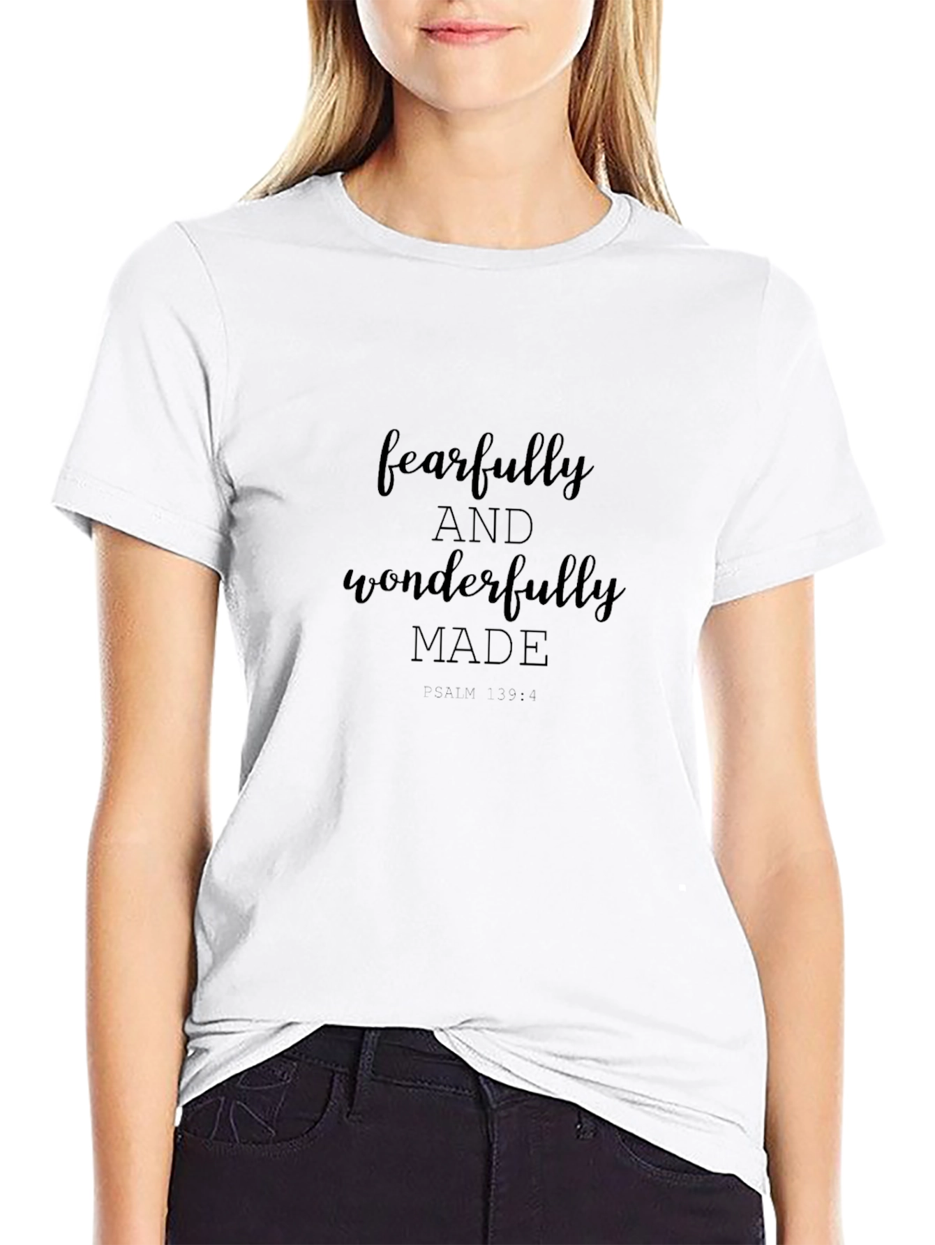 Fearfully & Wonderfully Made Black T-Shirt