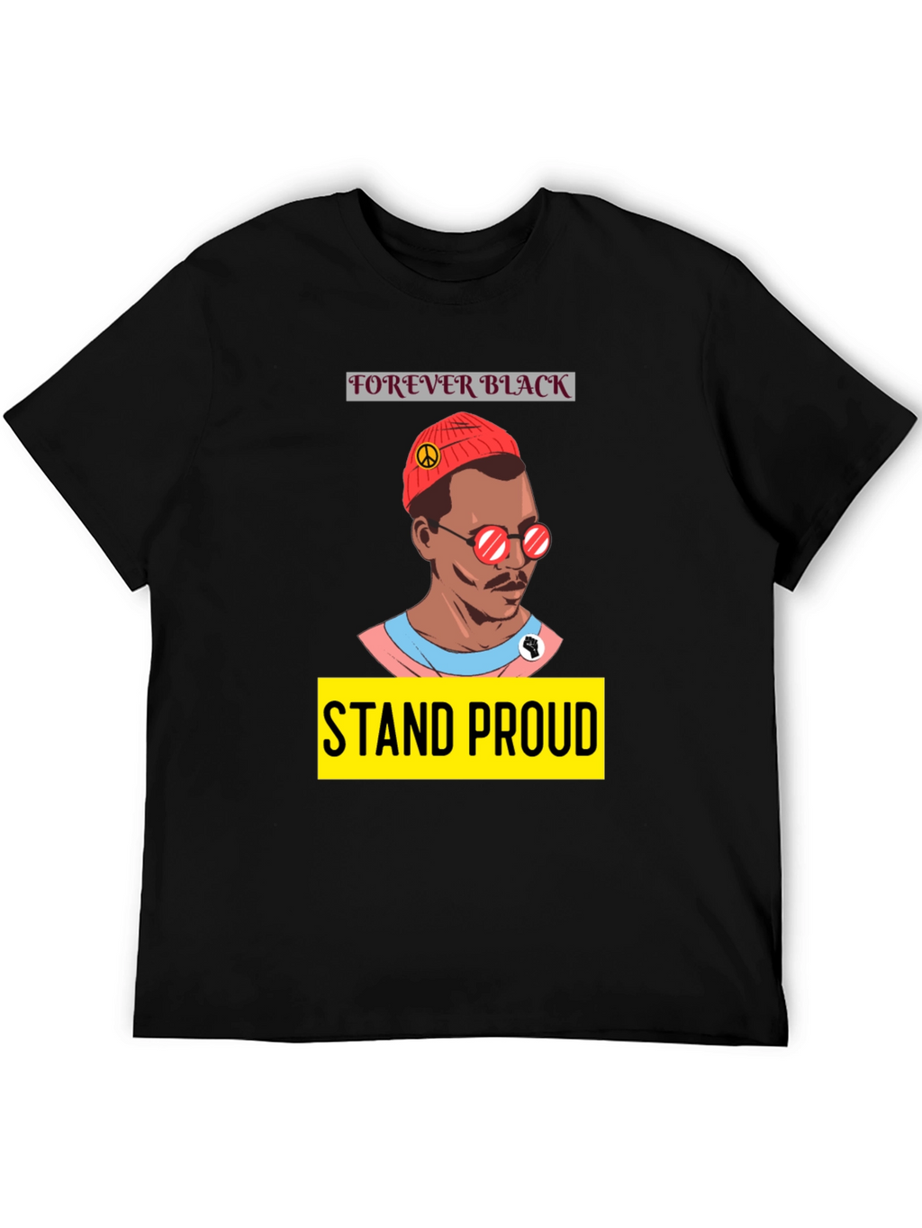 Forever Black Stand Proud Graphic T-Shirt