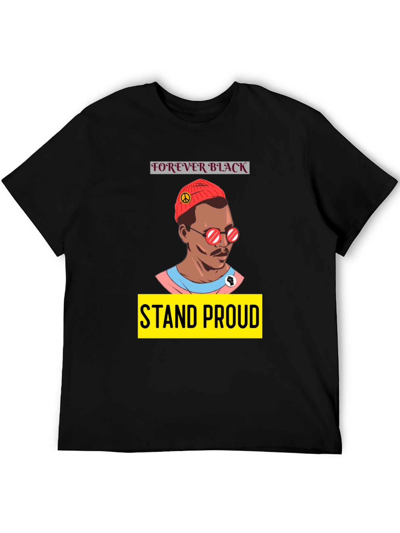Forever Black Stand Proud Graphic T-Shirt