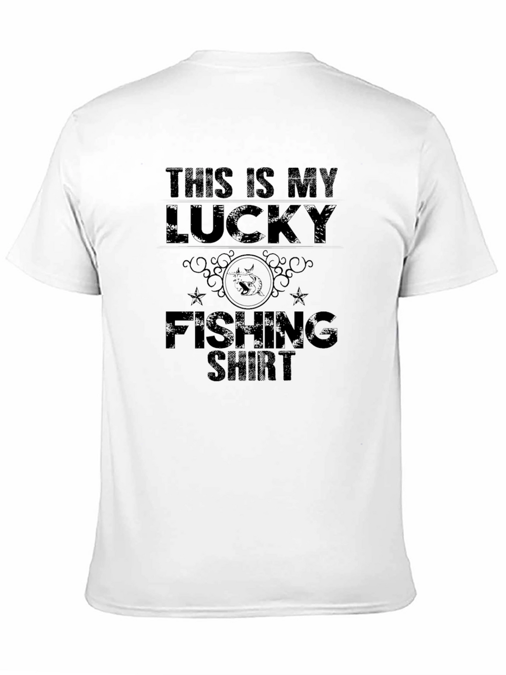 Lucky Fishing Shirt - Mens Black Tee