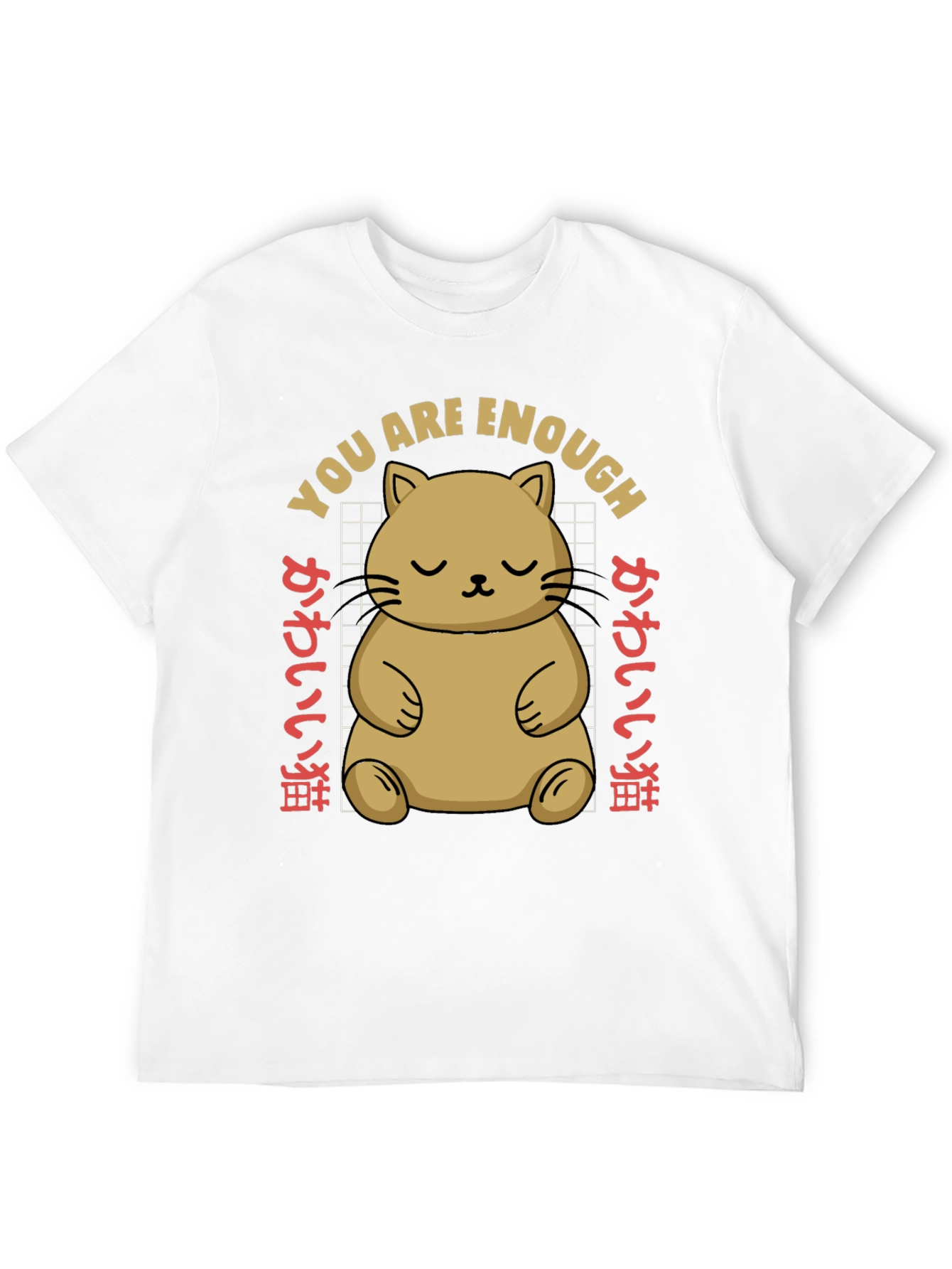 Cute Cat You Are Enough Graphic Tee