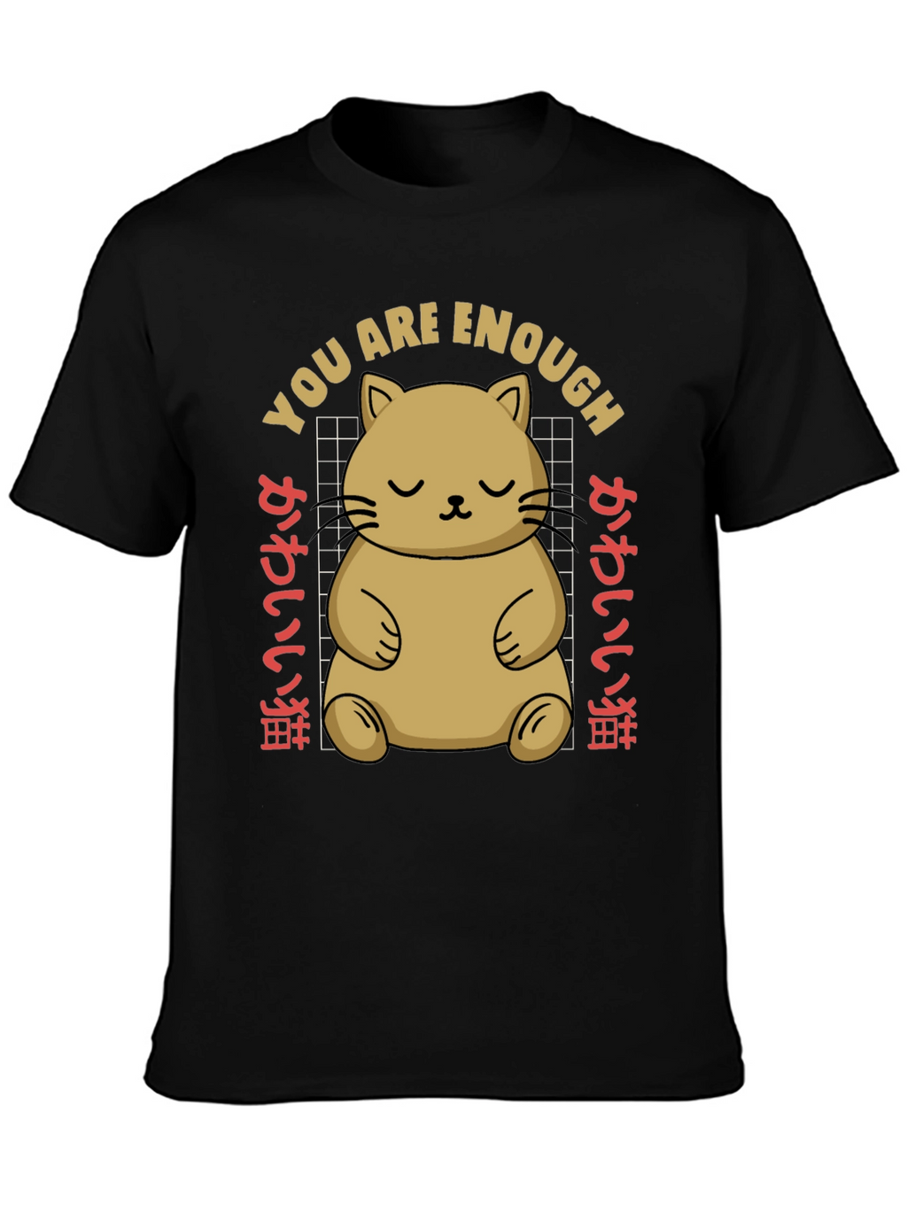 Cute Cat You Are Enough Graphic Tee