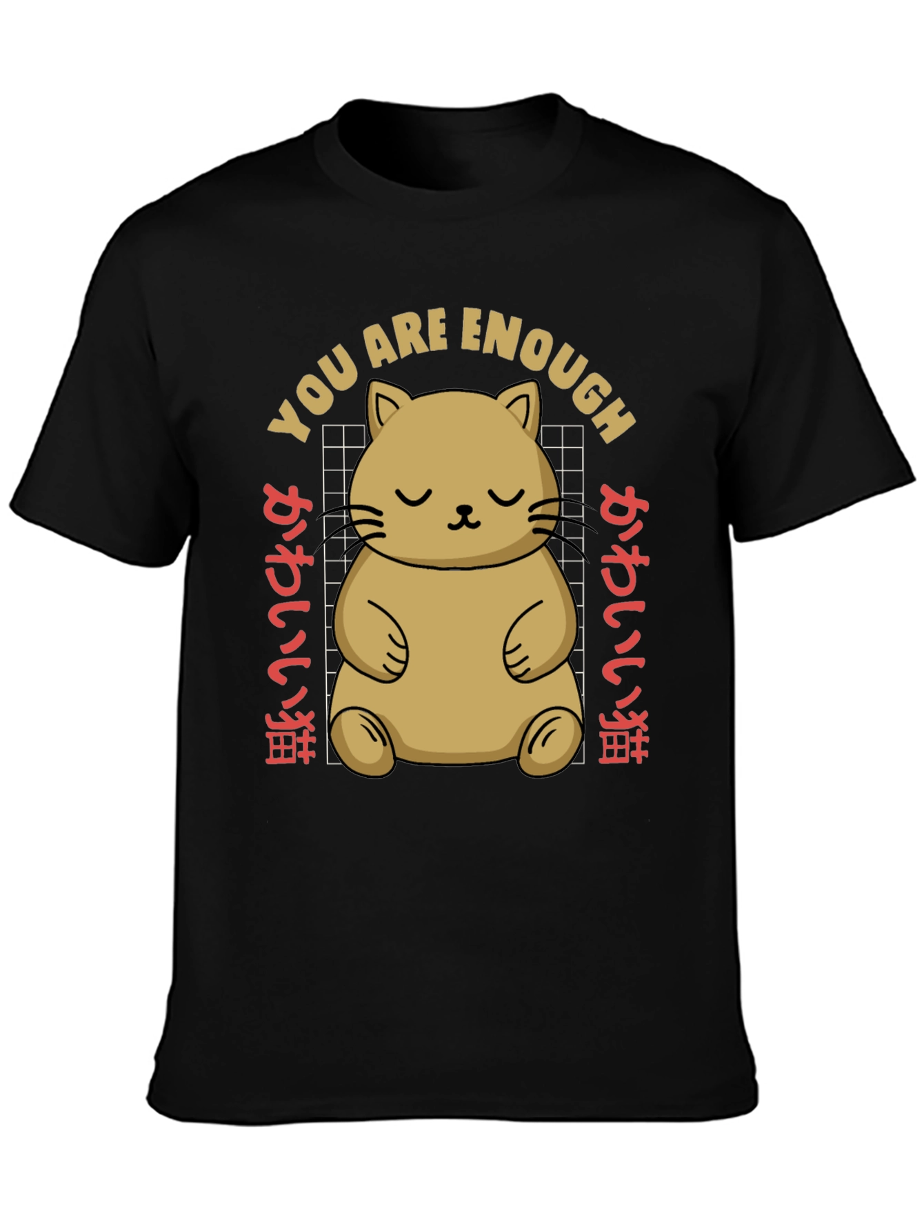 Cute Cat You Are Enough Graphic Tee