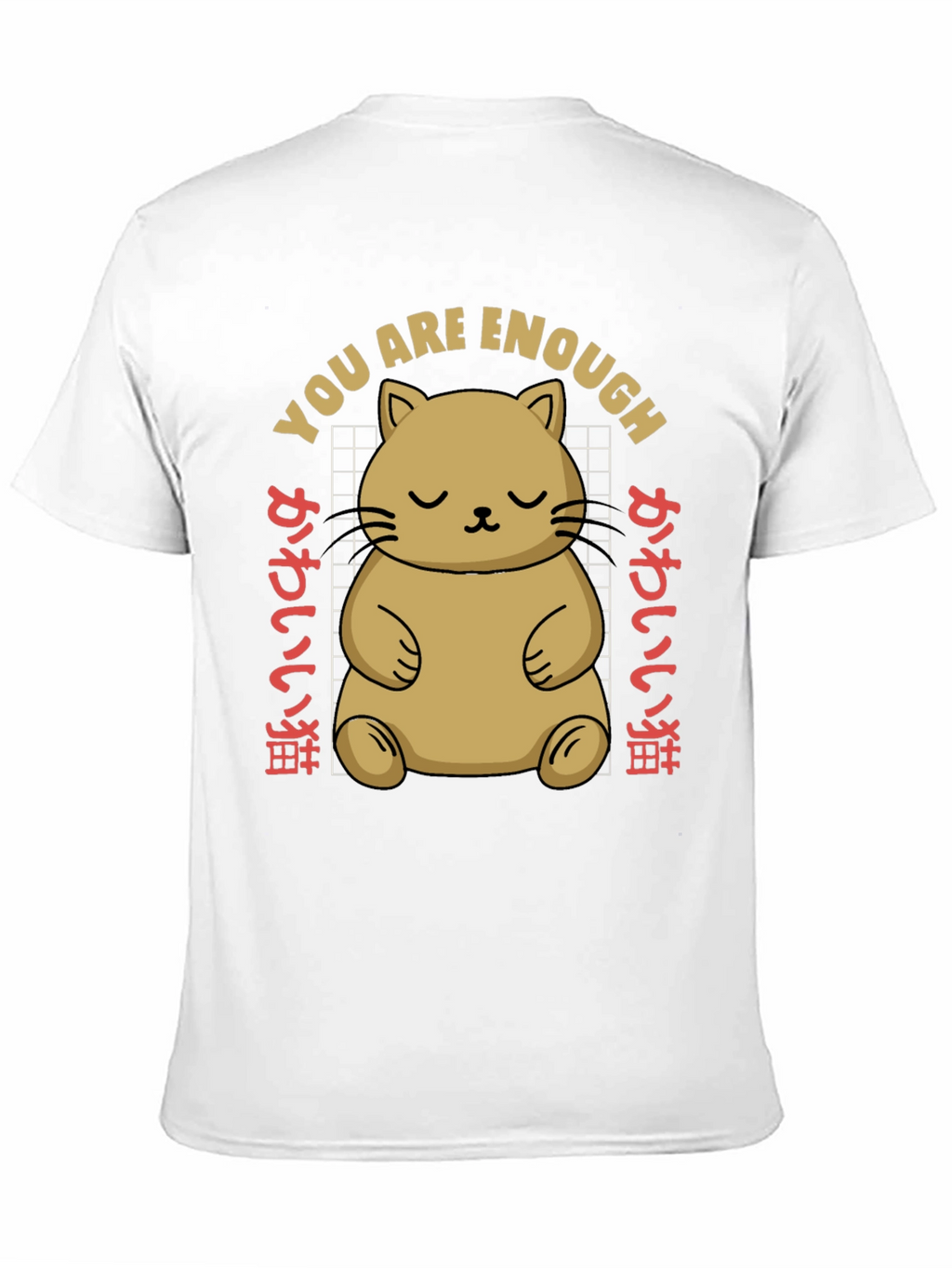 Cute Cat You Are Enough Graphic Tee