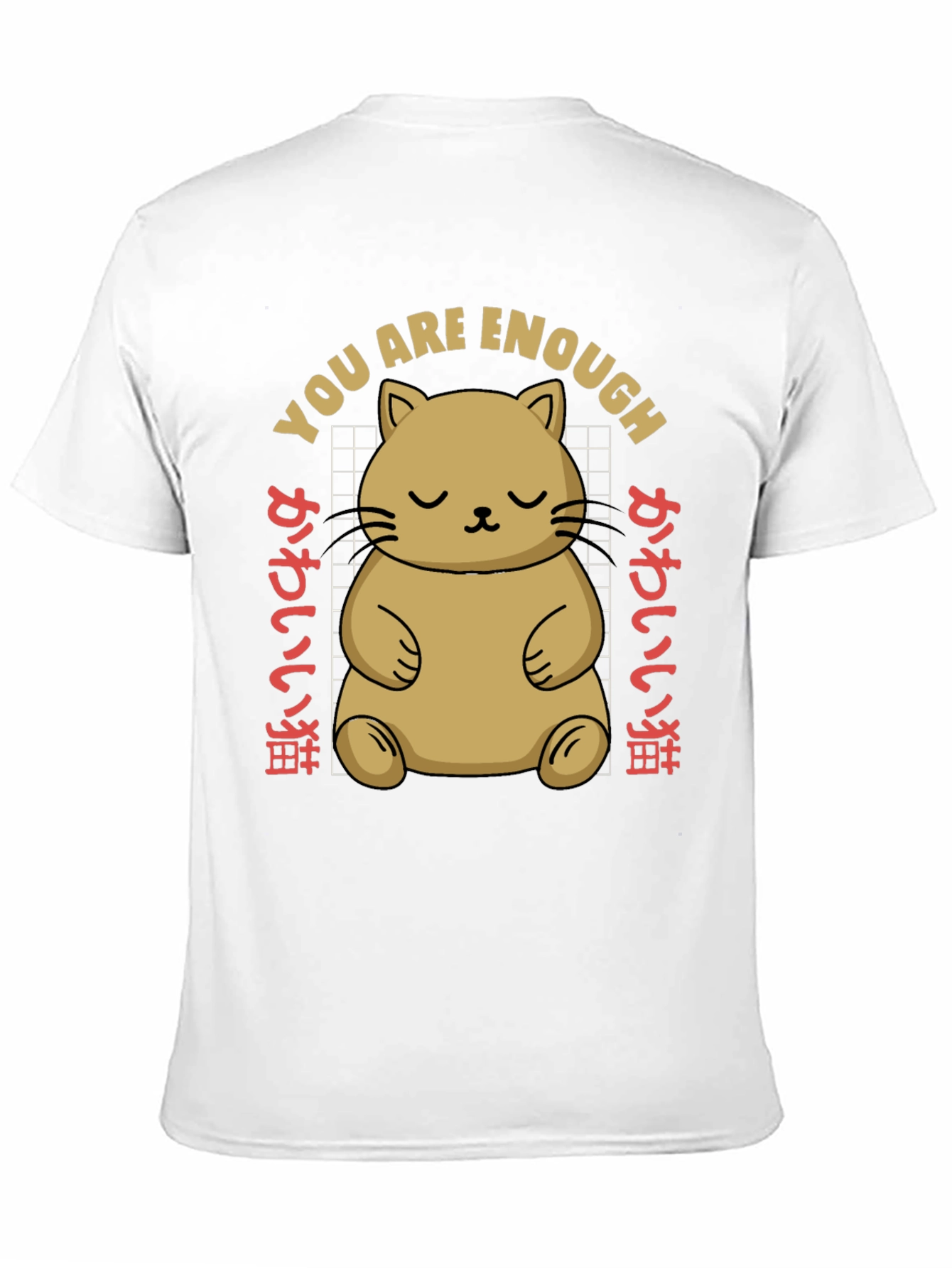 Cute Cat You Are Enough Graphic Tee