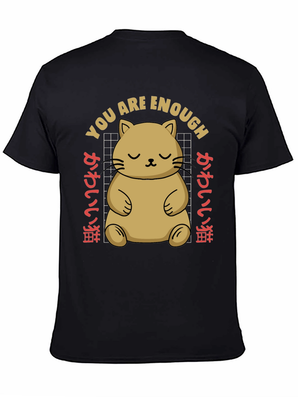 Cute Cat You Are Enough Graphic Tee