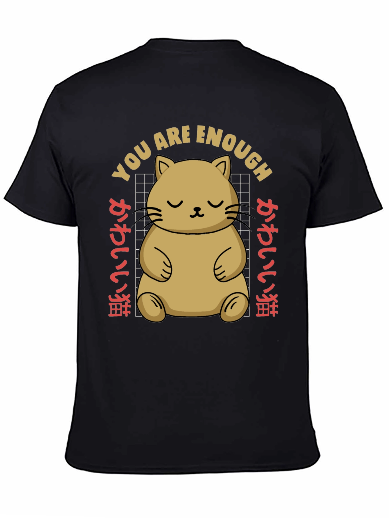 Cute Cat You Are Enough Graphic Tee