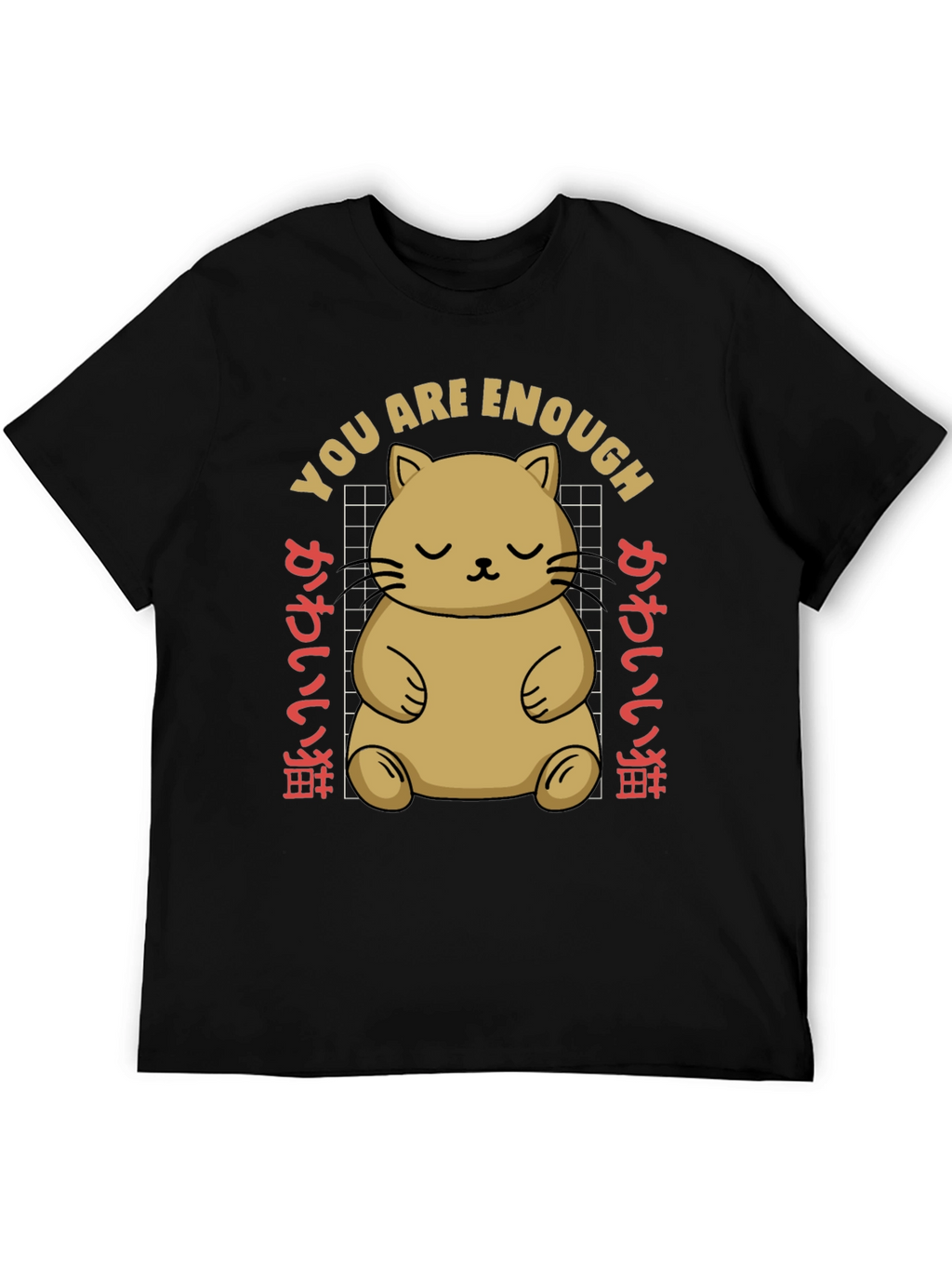 Cute Cat You Are Enough Graphic Tee