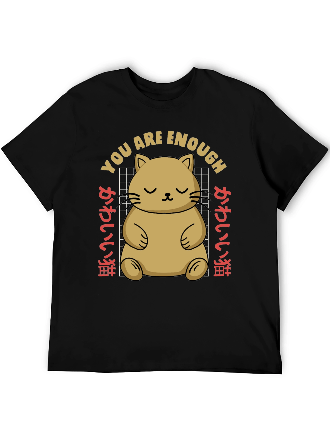 Cute Cat You Are Enough Graphic Tee