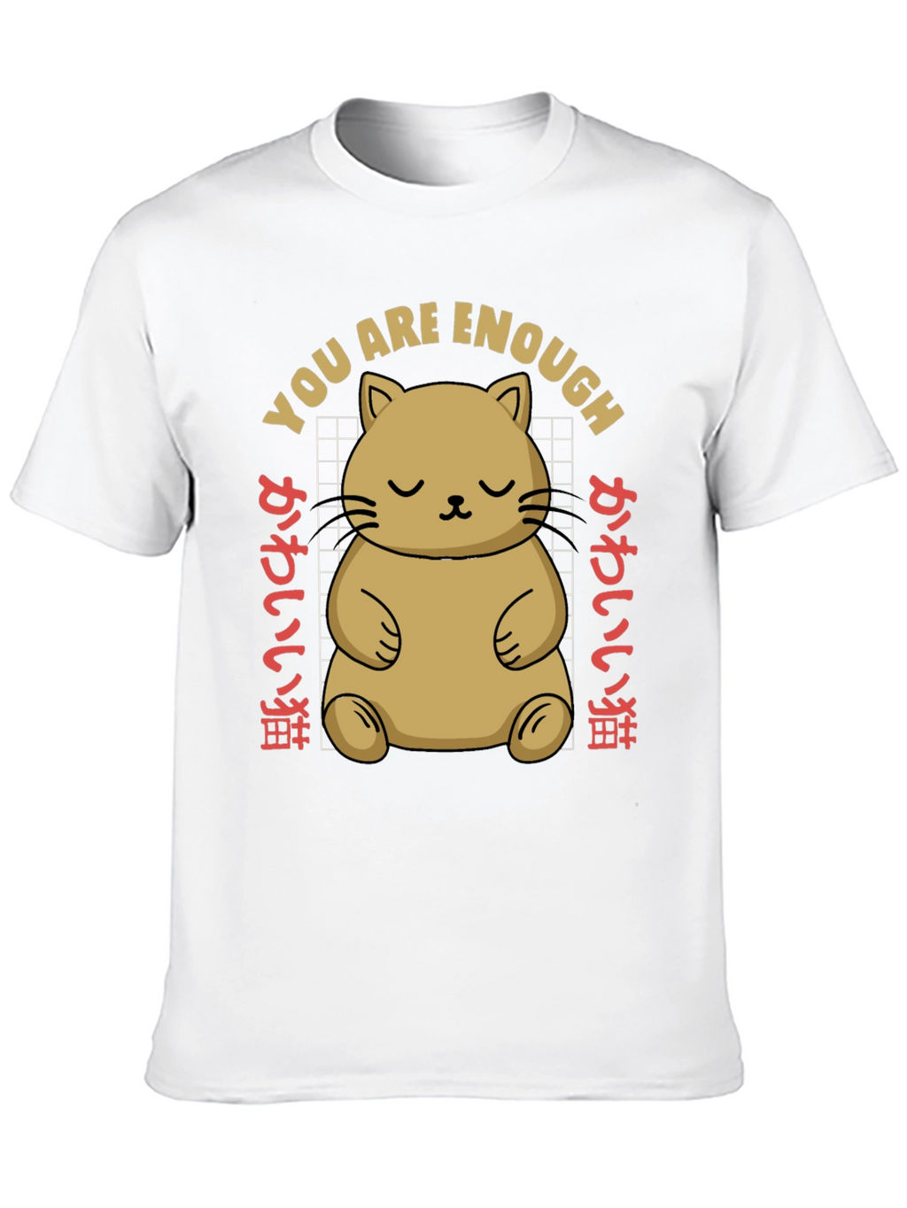 Cute Cat You Are Enough Graphic Tee