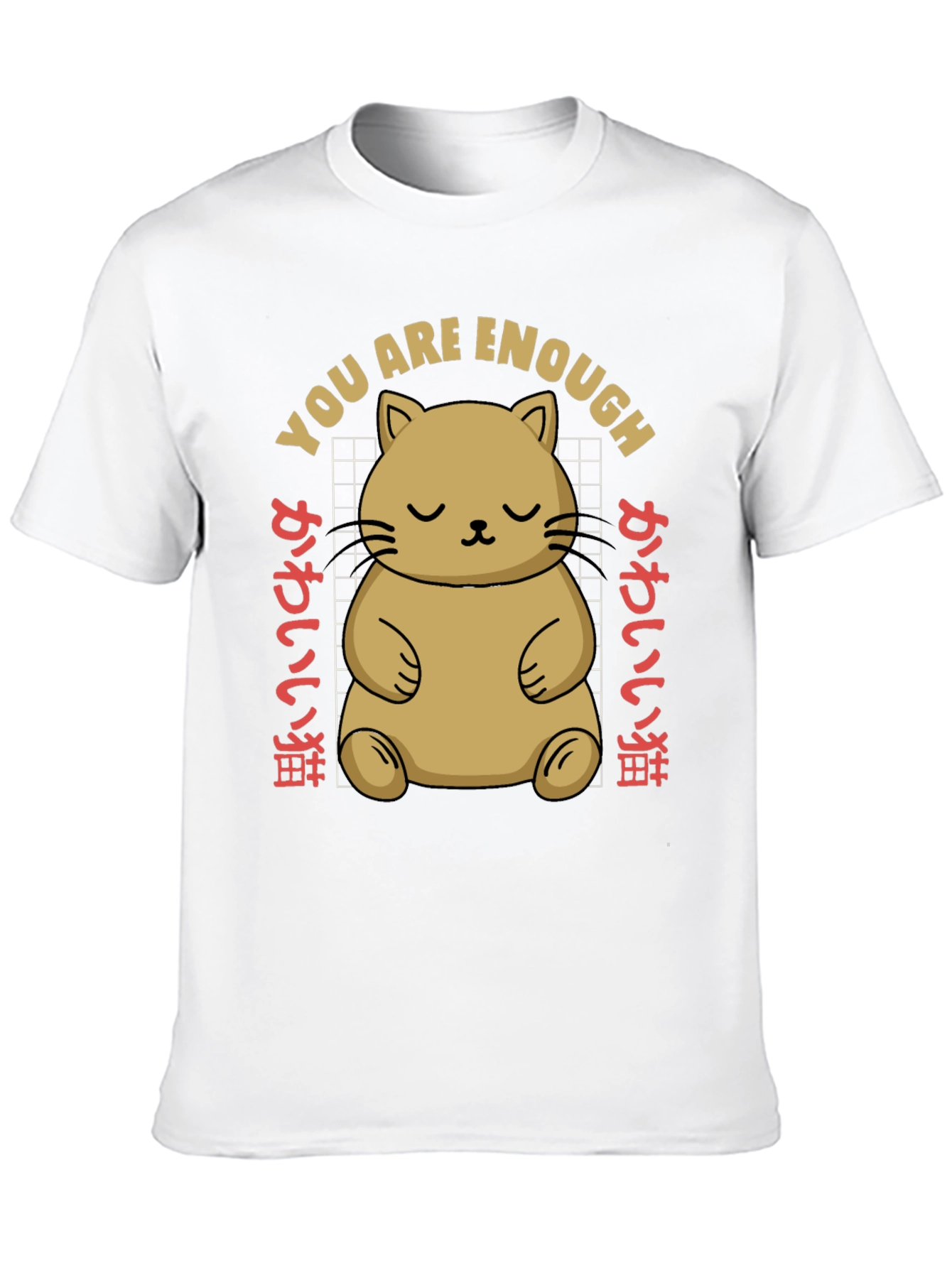 Cute Cat You Are Enough Graphic Tee