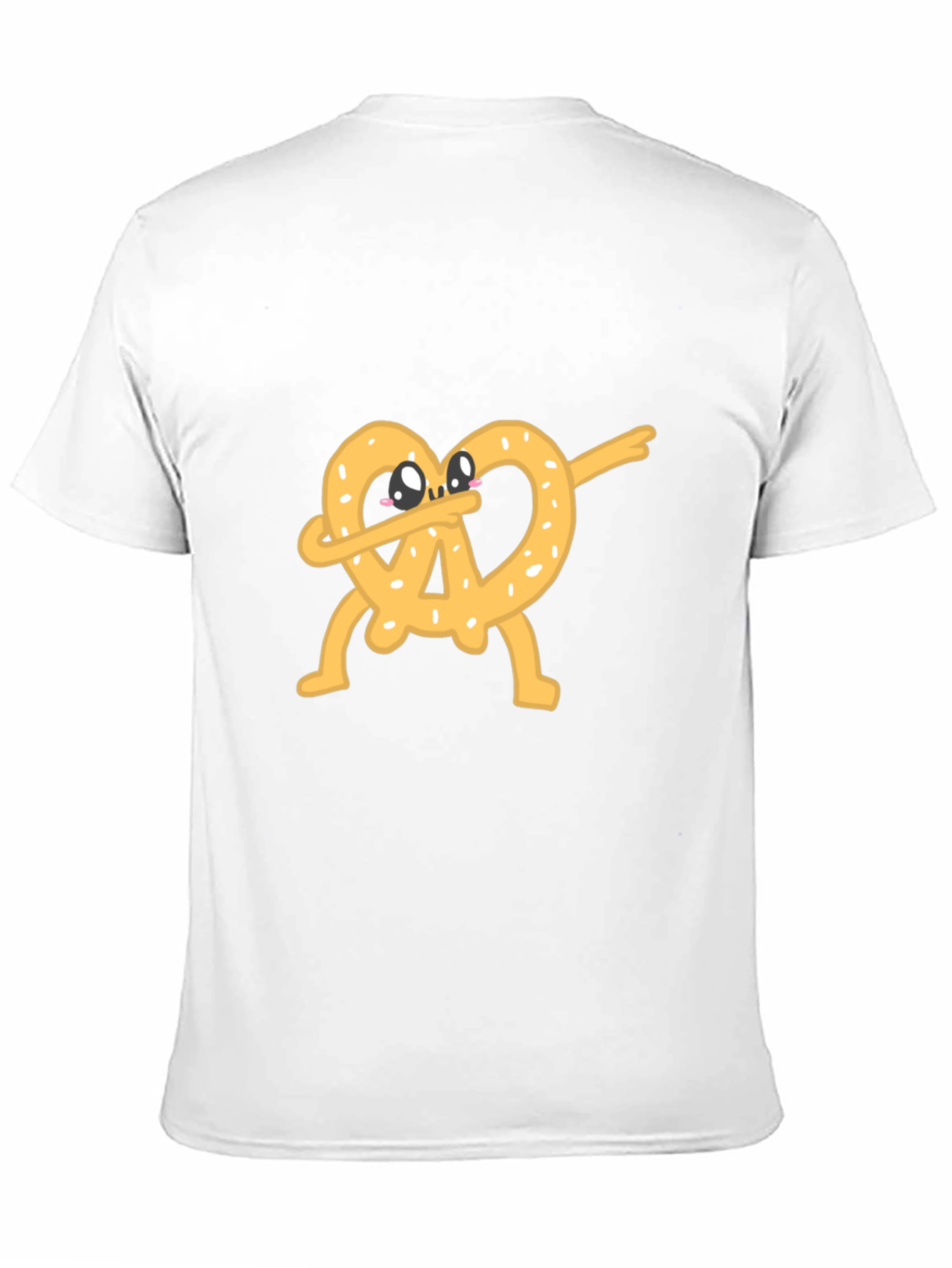 Dabbing Pretzel Graphic Tee - Unisex Black T-Shirt