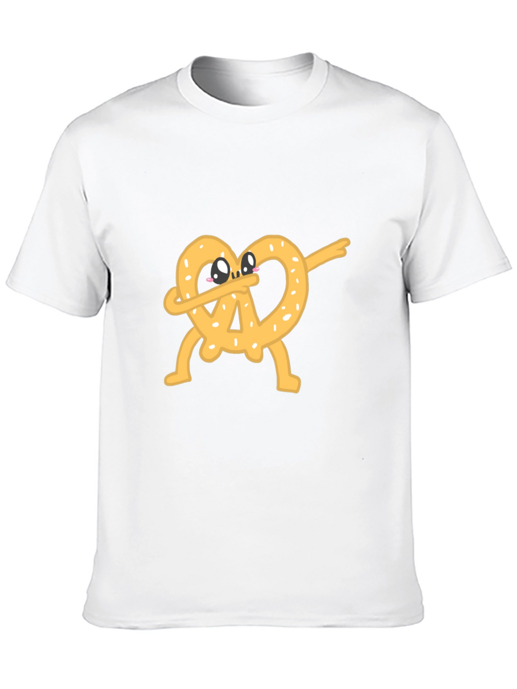 Dabbing Pretzel Graphic Tee - Unisex Black T-Shirt