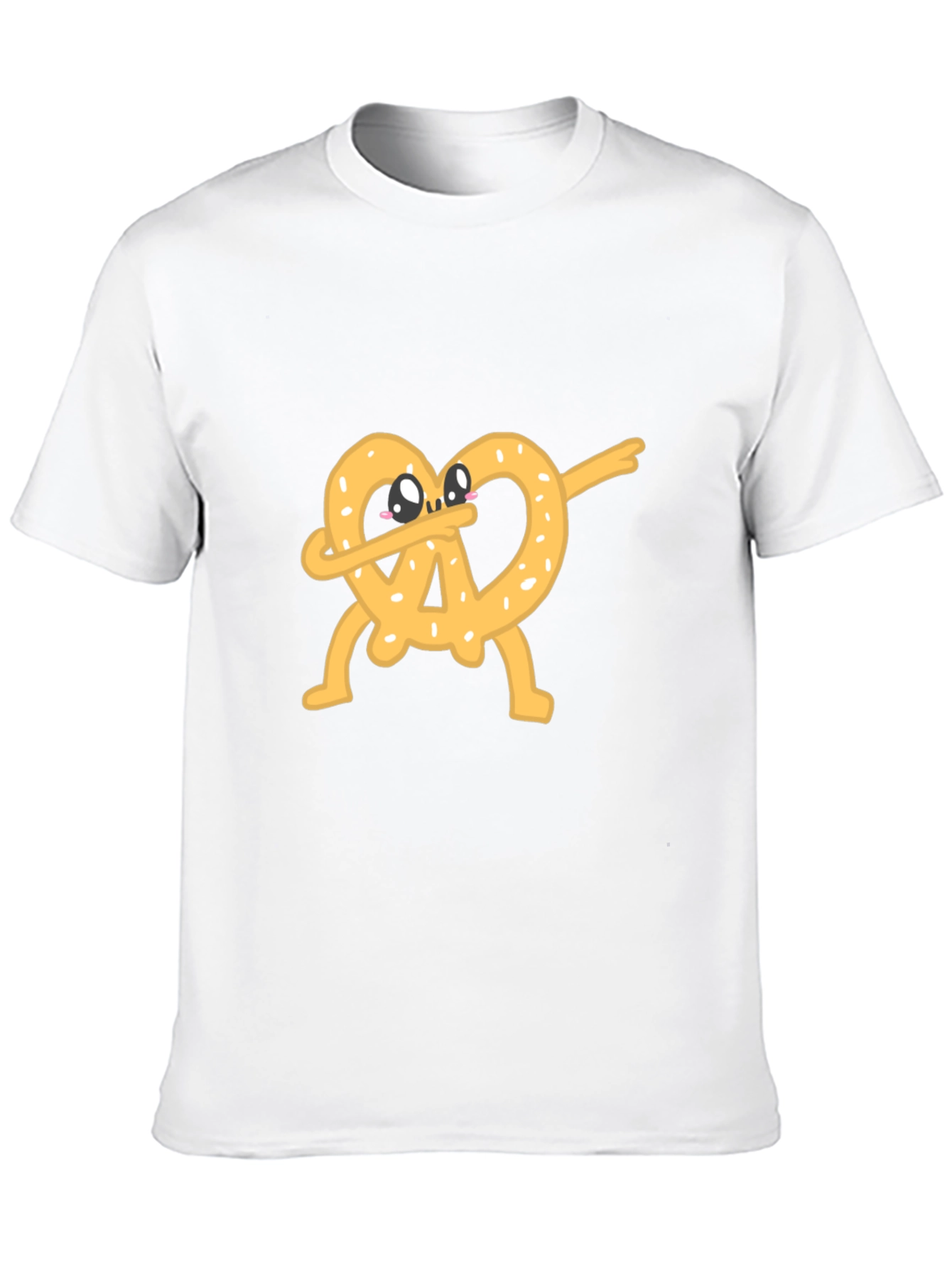 Dabbing Pretzel Graphic Tee - Unisex Black T-Shirt