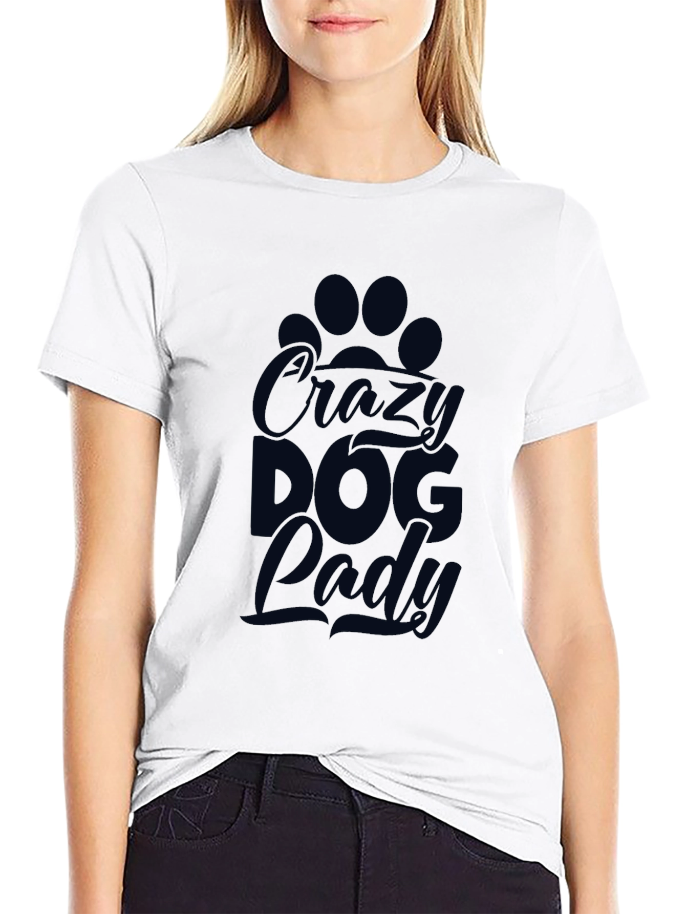 Crazy Dog Lady T-Shirt – Funny Dog Lover Graphic Tee