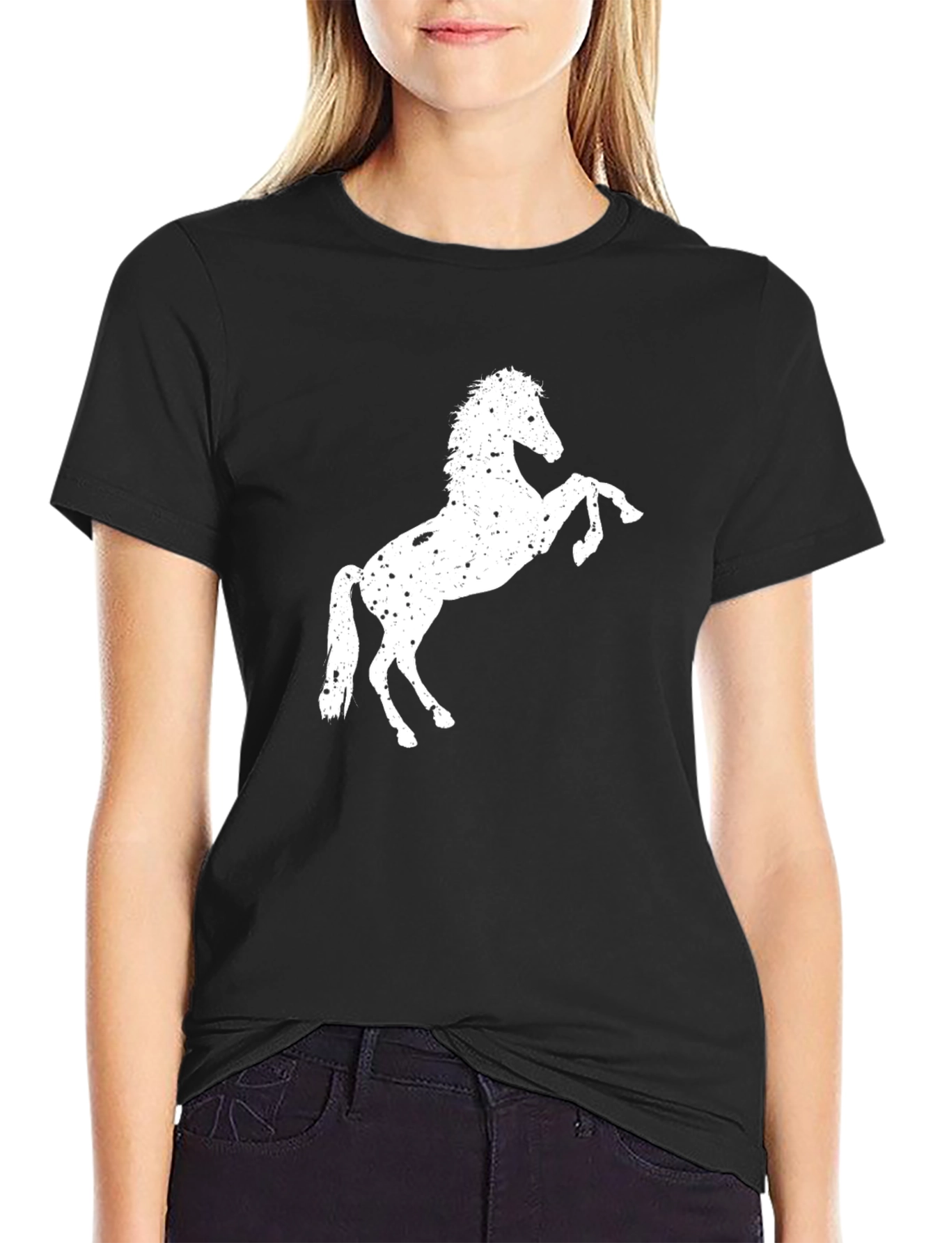 Black Horse Silhouette T-Shirt