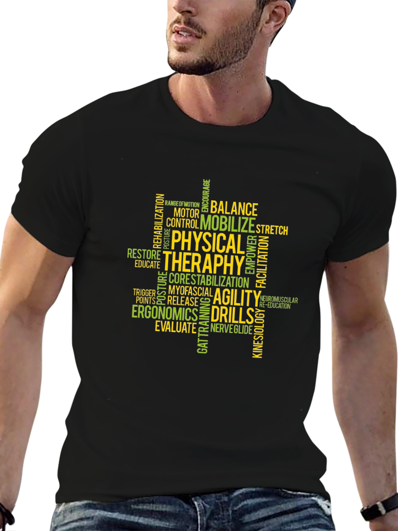 Physical Therapy Word Cloud T-Shirt