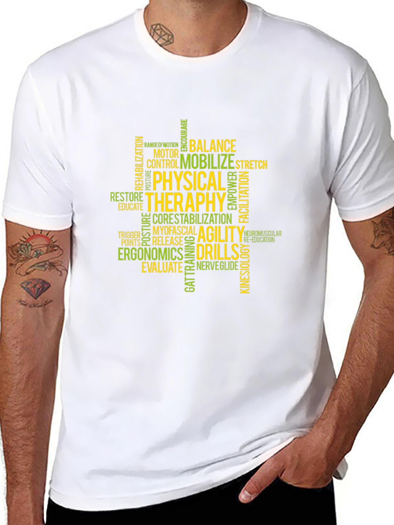 Physical Therapy Word Cloud T-Shirt