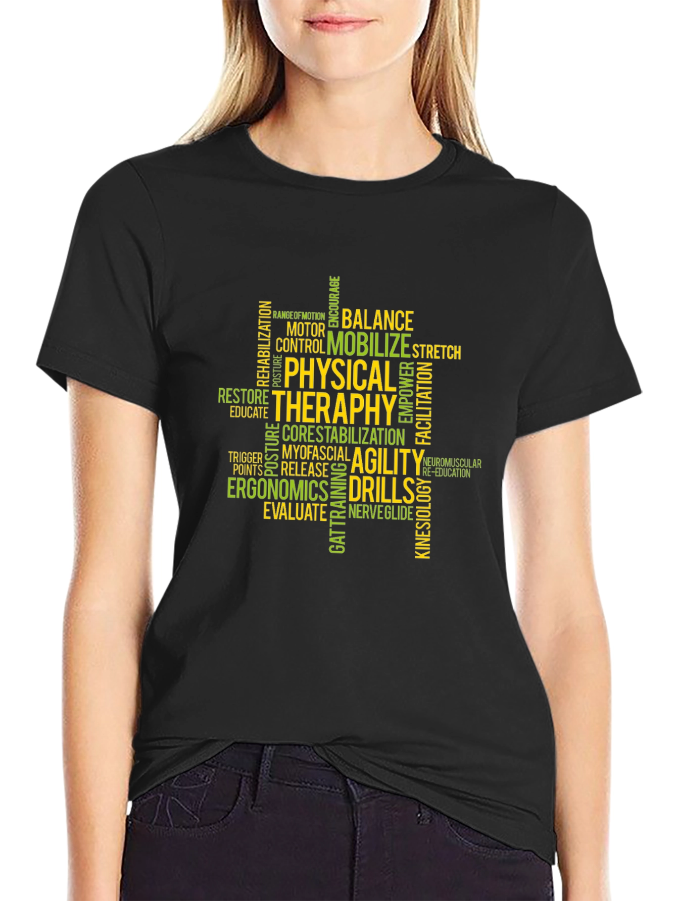 Physical Therapy Word Cloud T-Shirt