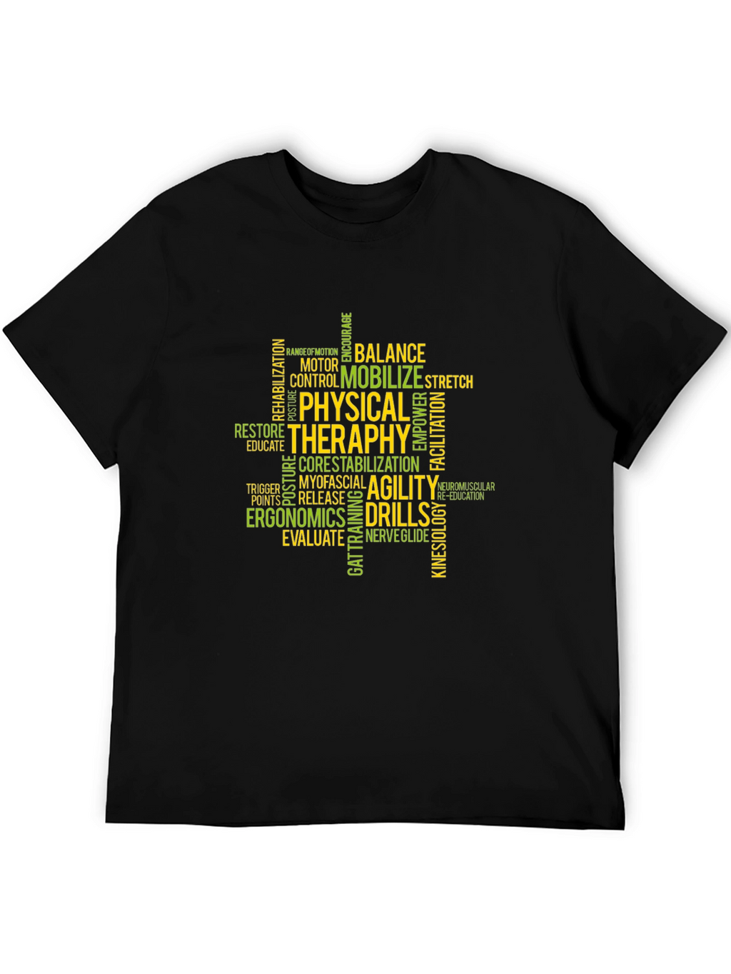 Physical Therapy Word Cloud T-Shirt