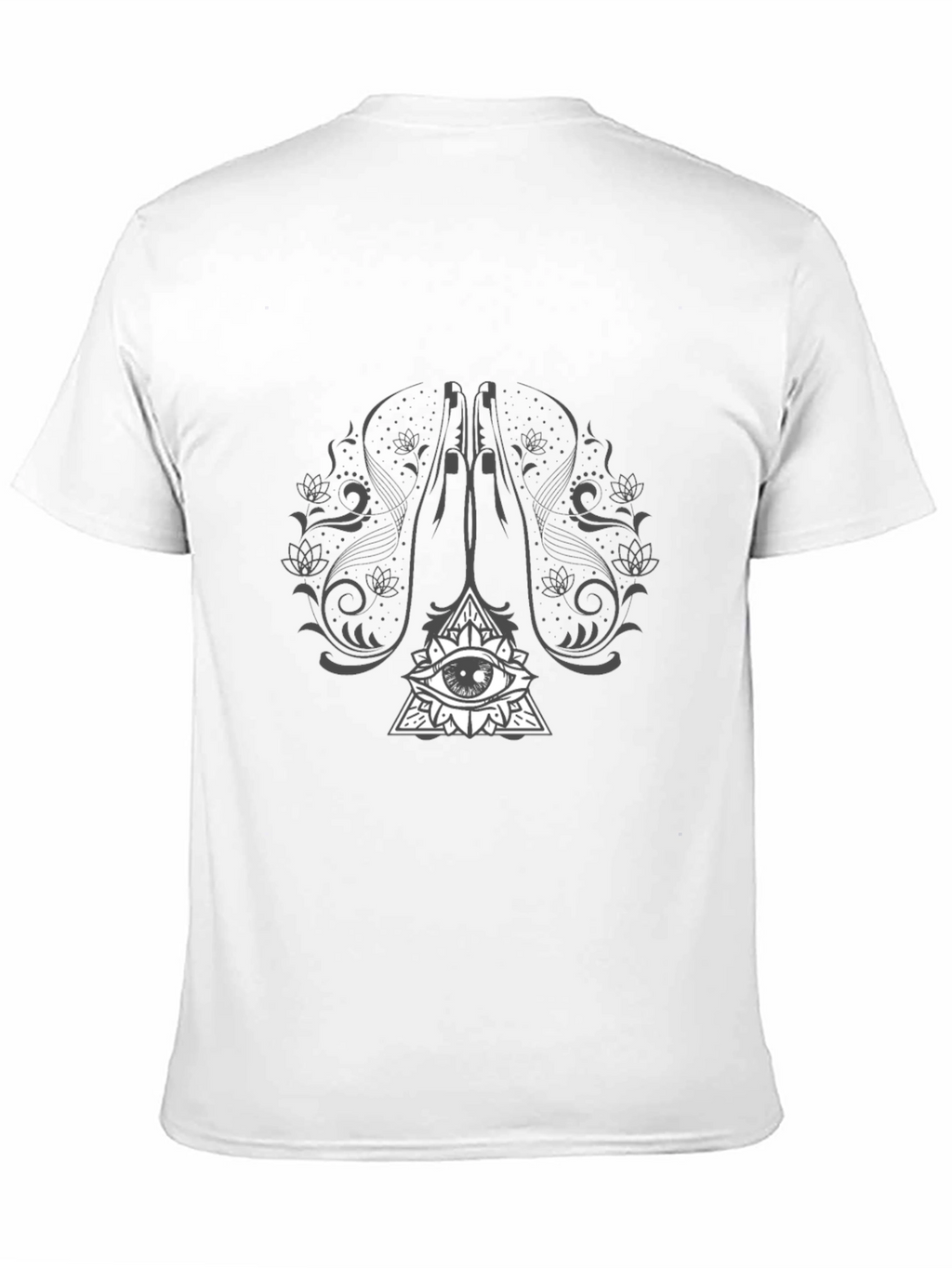 Mystic Eye Graphic Tee - Black Cotton T-Shirt