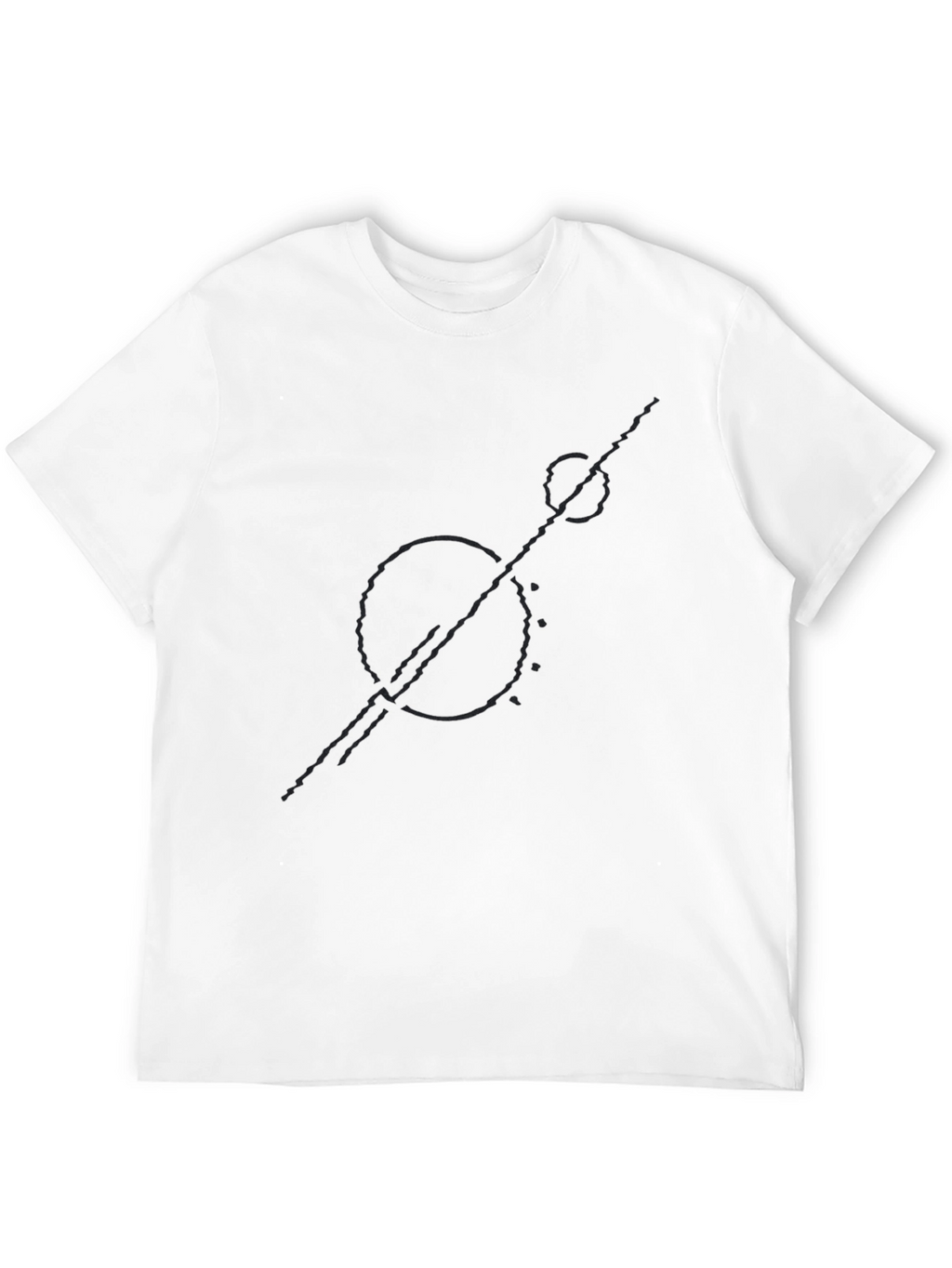 Abstract Graphic Tee - Modern Black T-Shirt