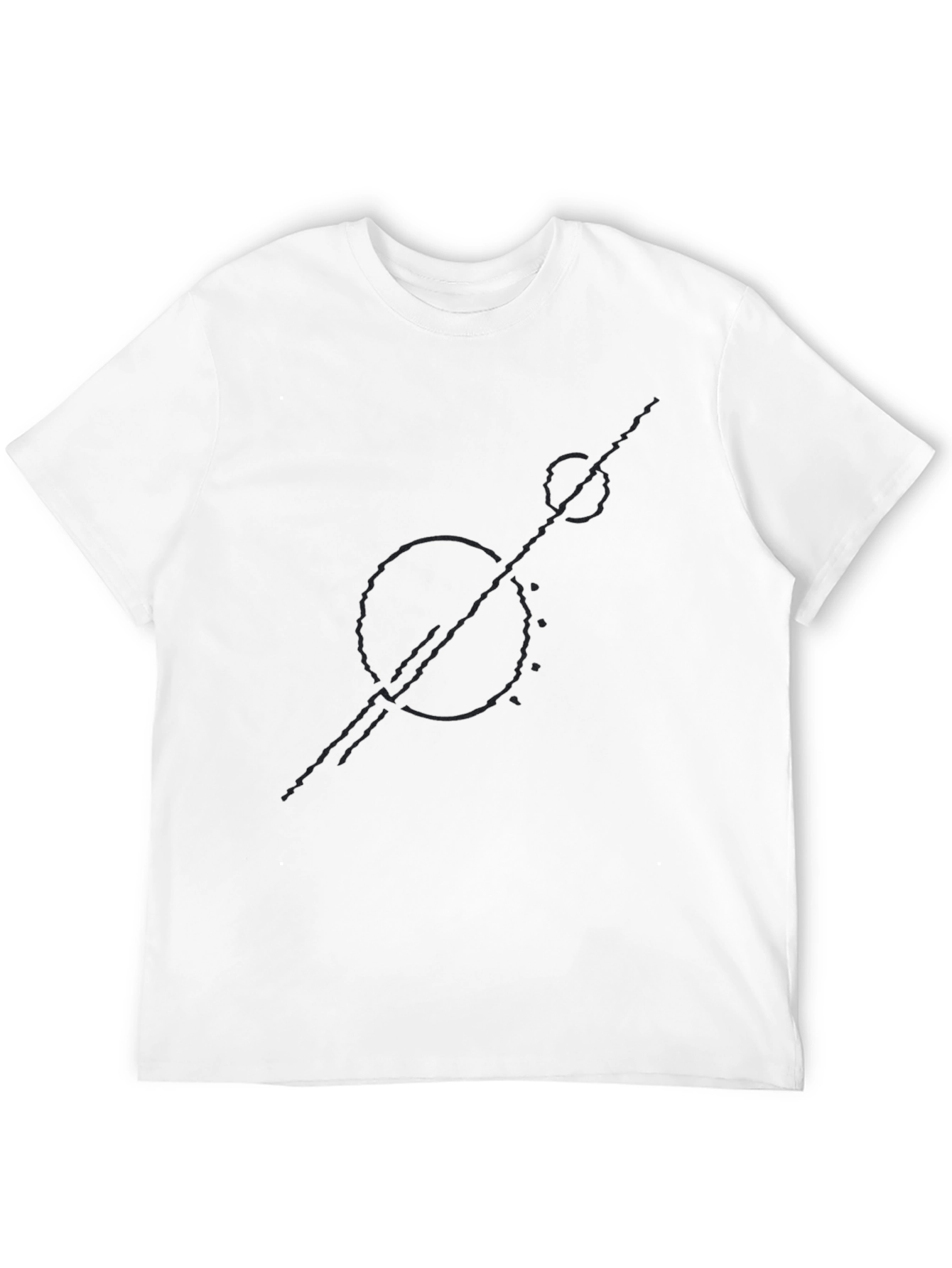 Abstract Graphic Tee - Modern Black T-Shirt