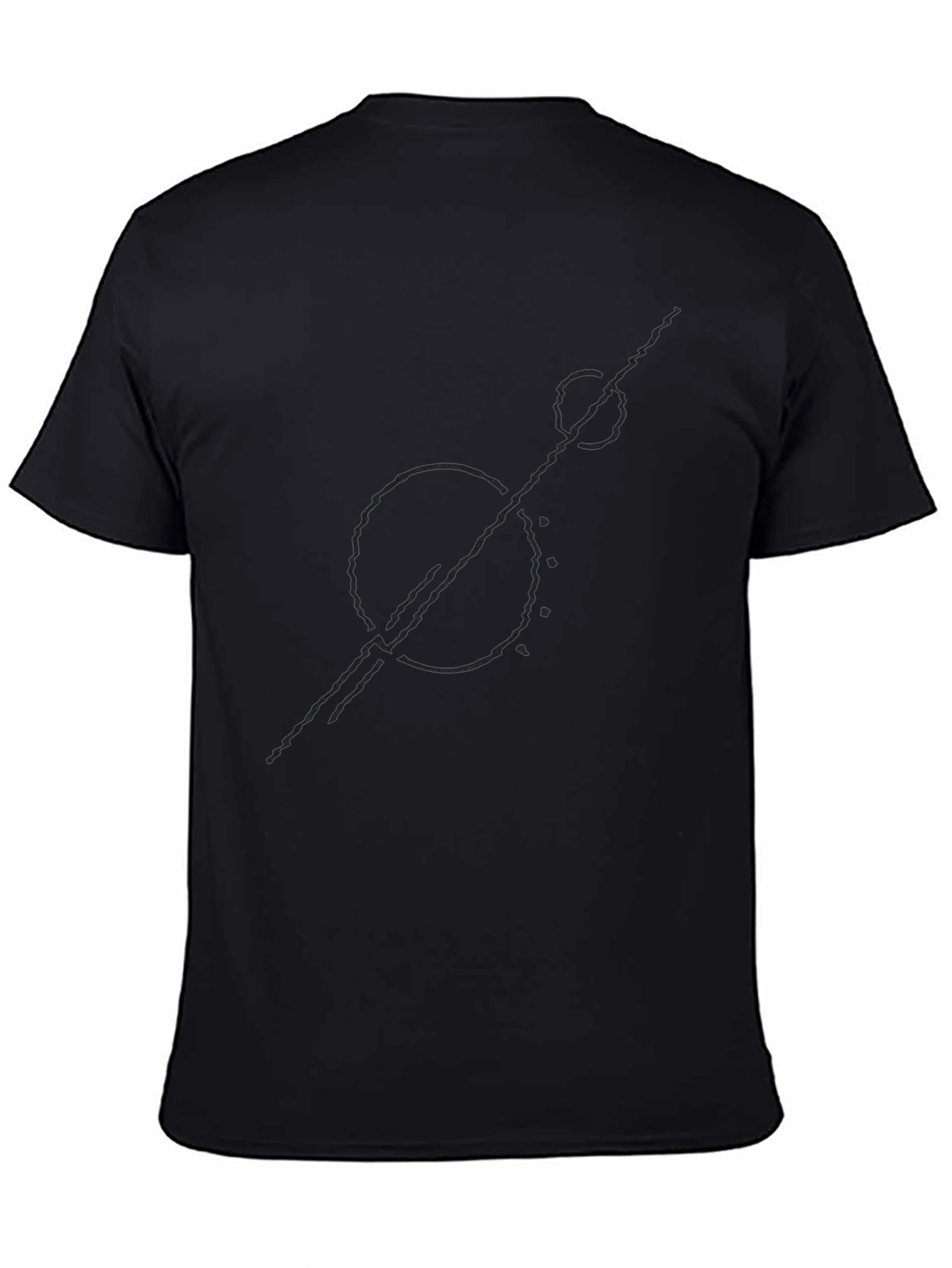 Abstract Graphic Tee - Modern Black T-Shirt