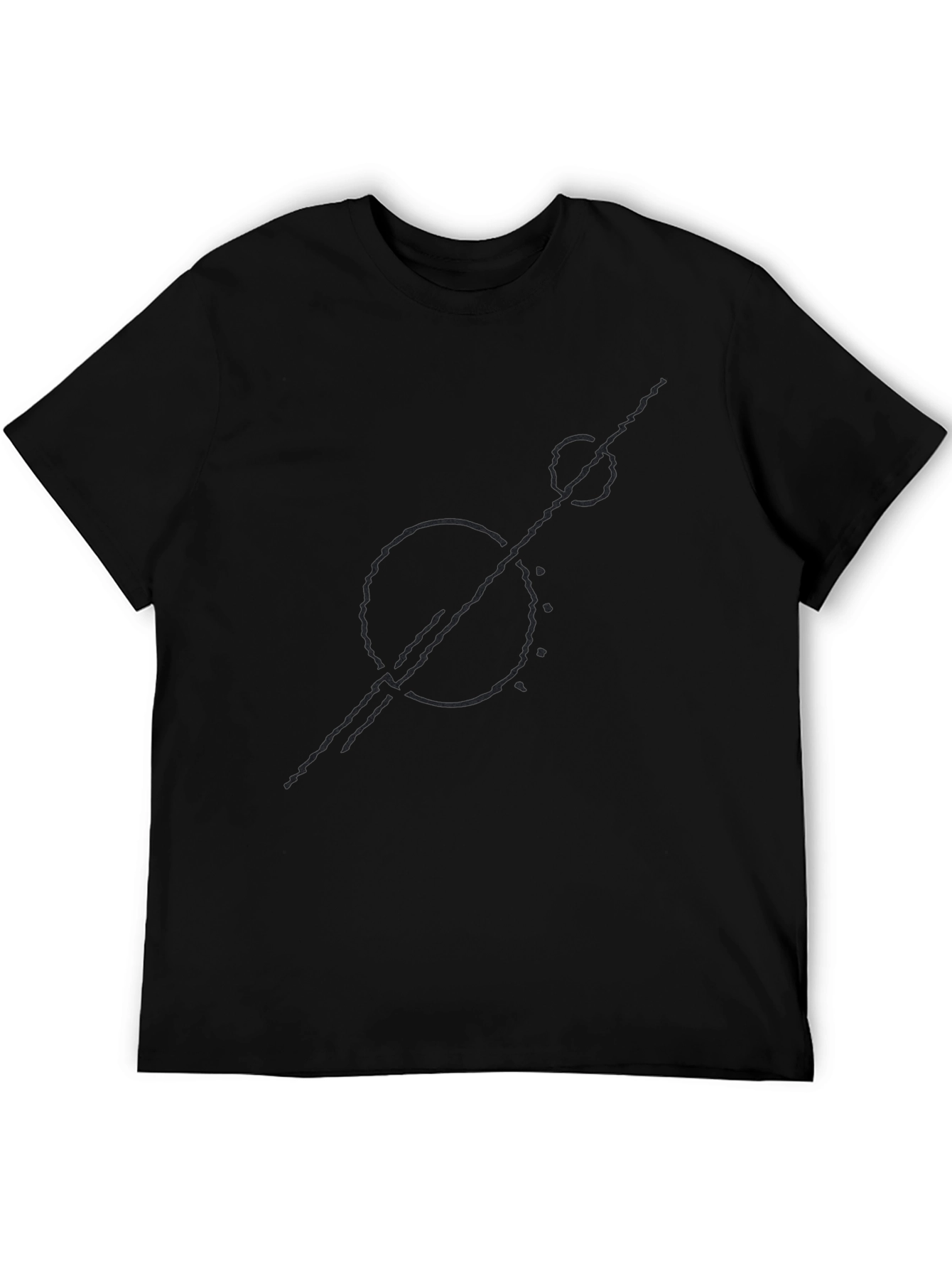 Abstract Graphic Tee - Modern Black T-Shirt