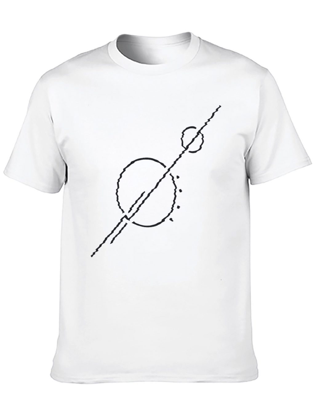 Abstract Graphic Tee - Modern Black T-Shirt