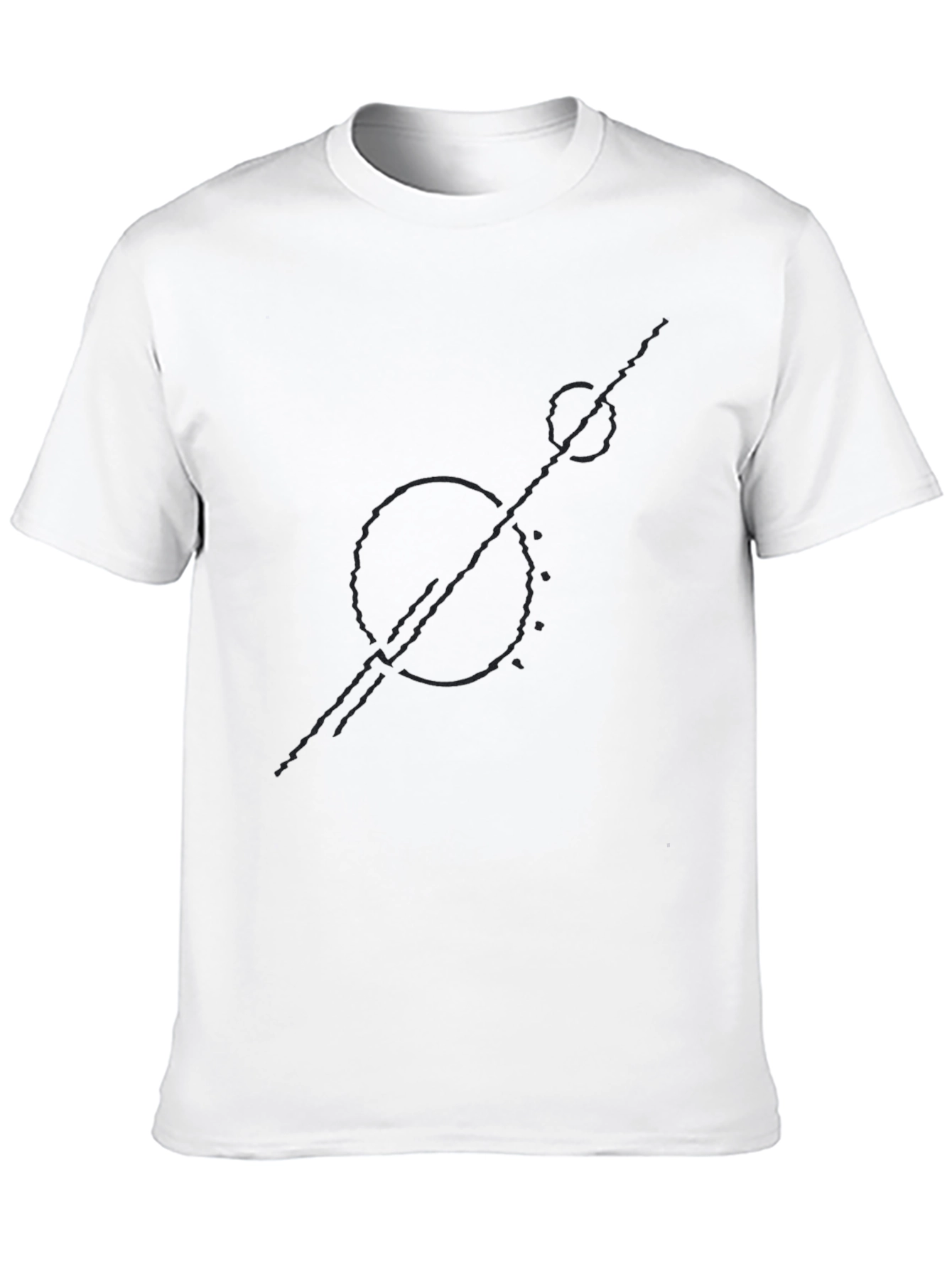 Abstract Graphic Tee - Modern Black T-Shirt
