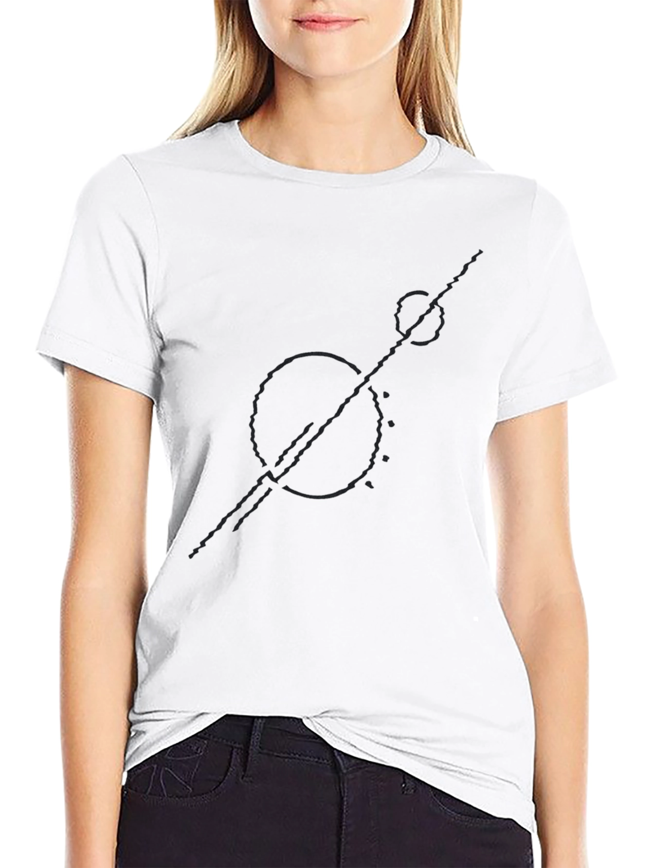 Abstract Graphic Tee - Modern Black T-Shirt