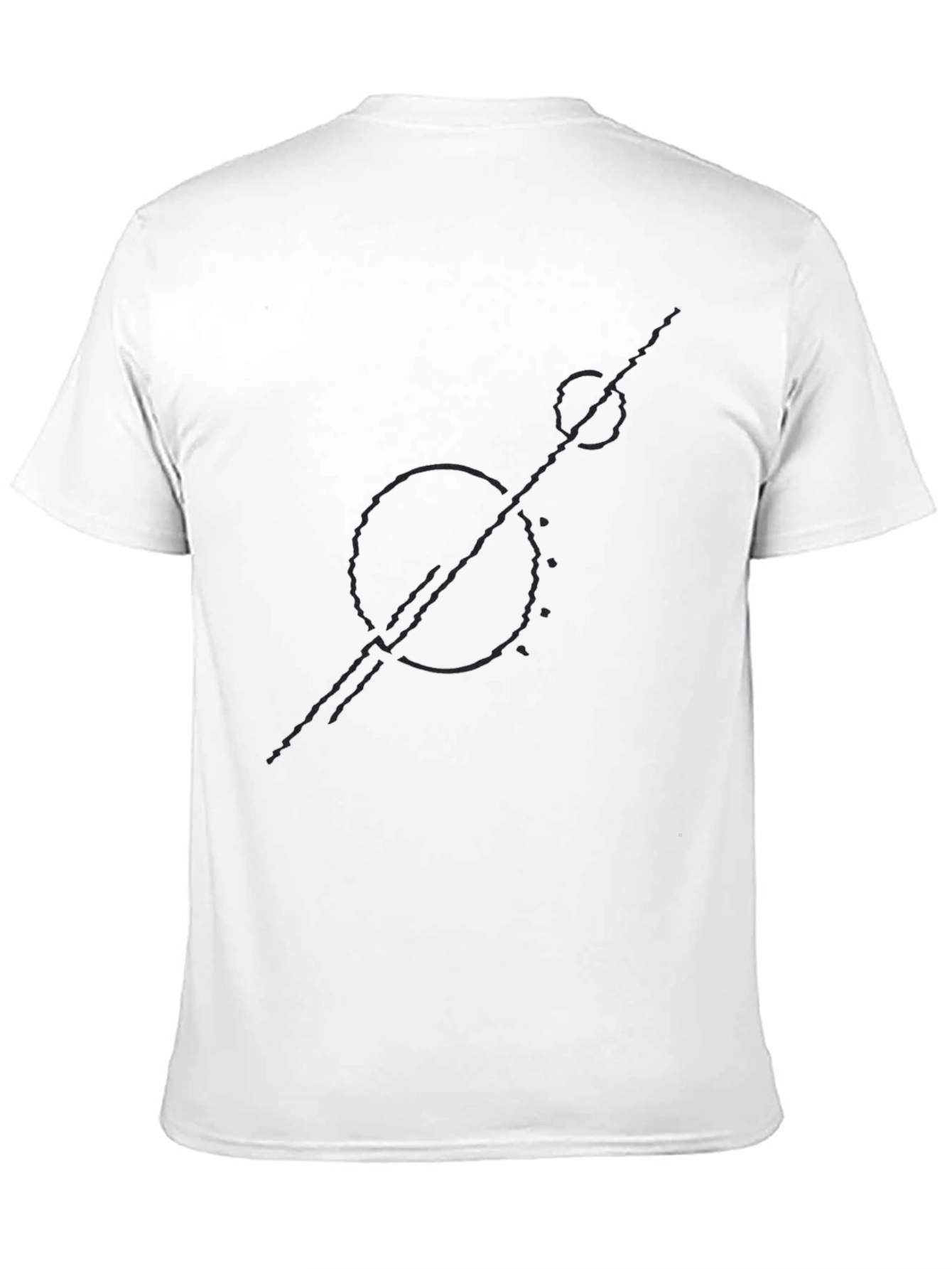 Abstract Graphic Tee - Modern Black T-Shirt